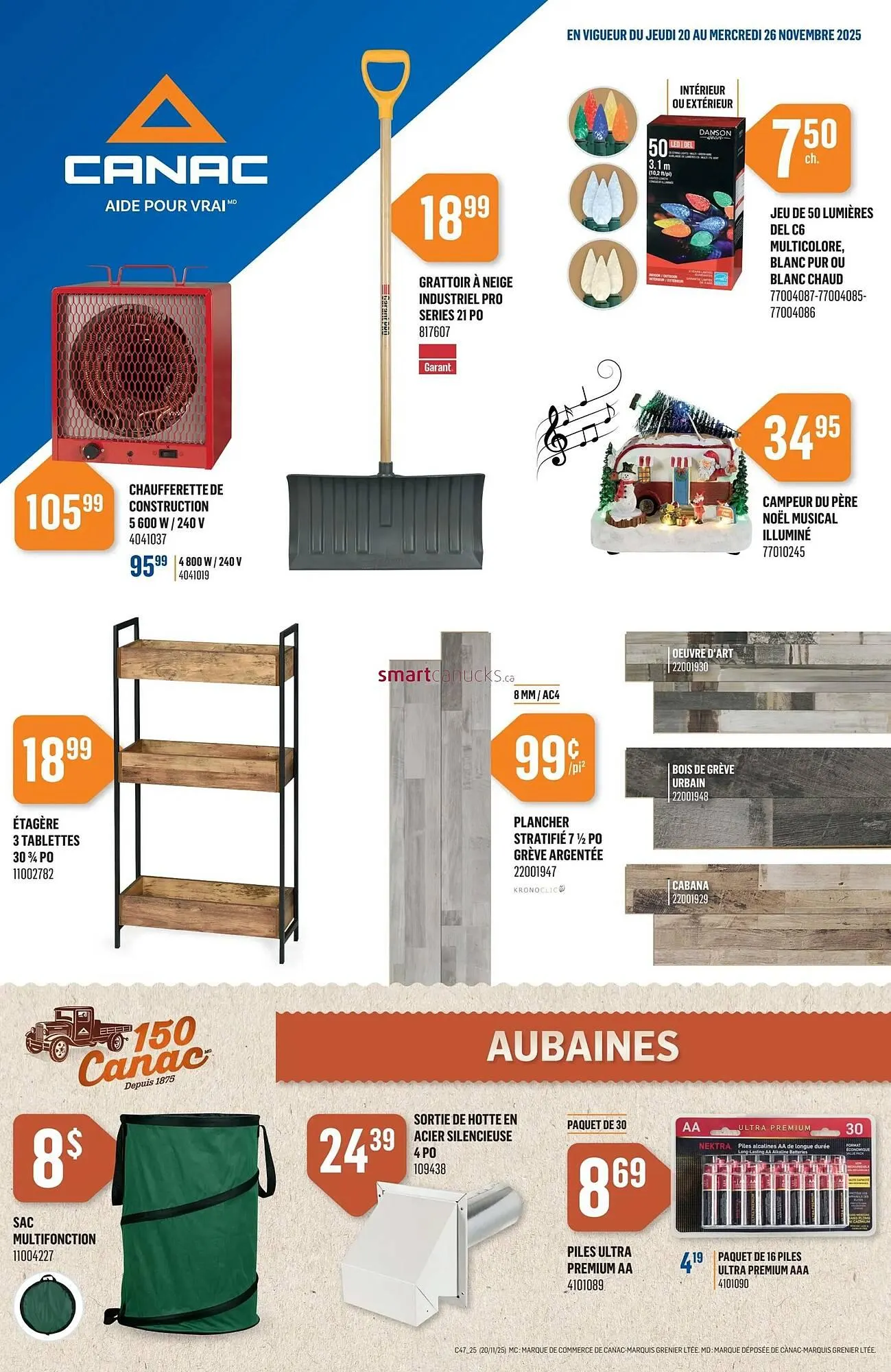 Canac flyer from November 20 to November 26 2025 - flyer page 1