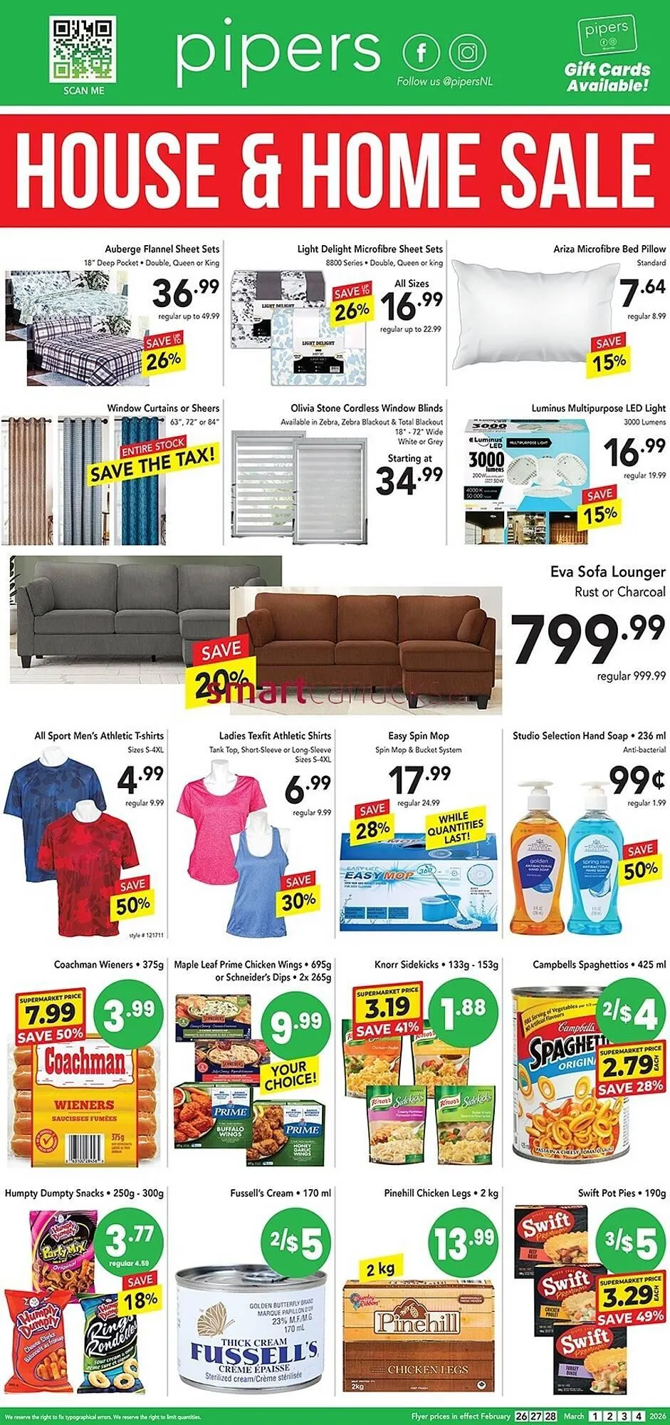 Pipers flyer from February 26 to March 4 2026 - flyer page 1