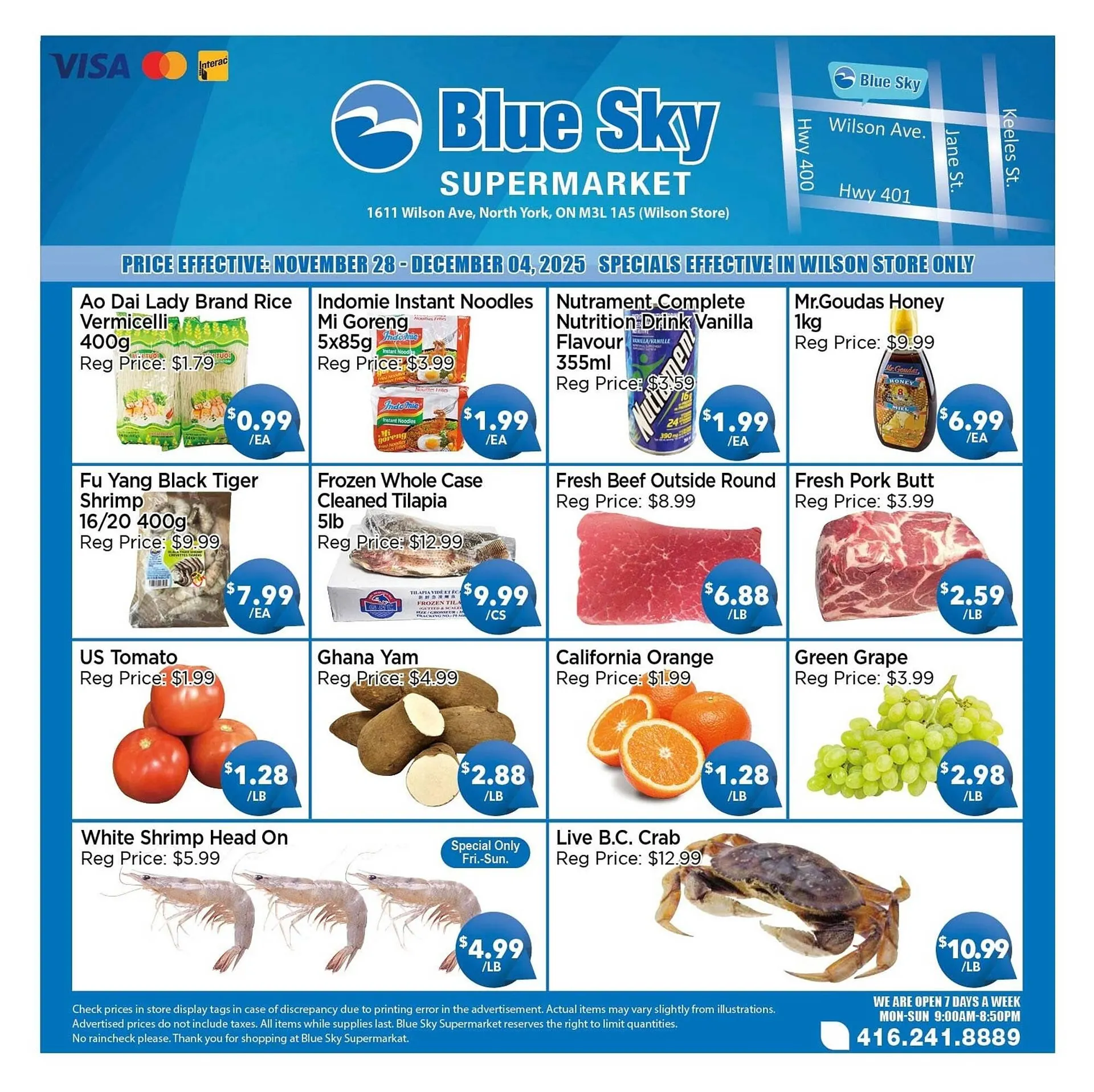 Blue Sky Supermarket flyer from November 28 to December 4 2025 - flyer page 1