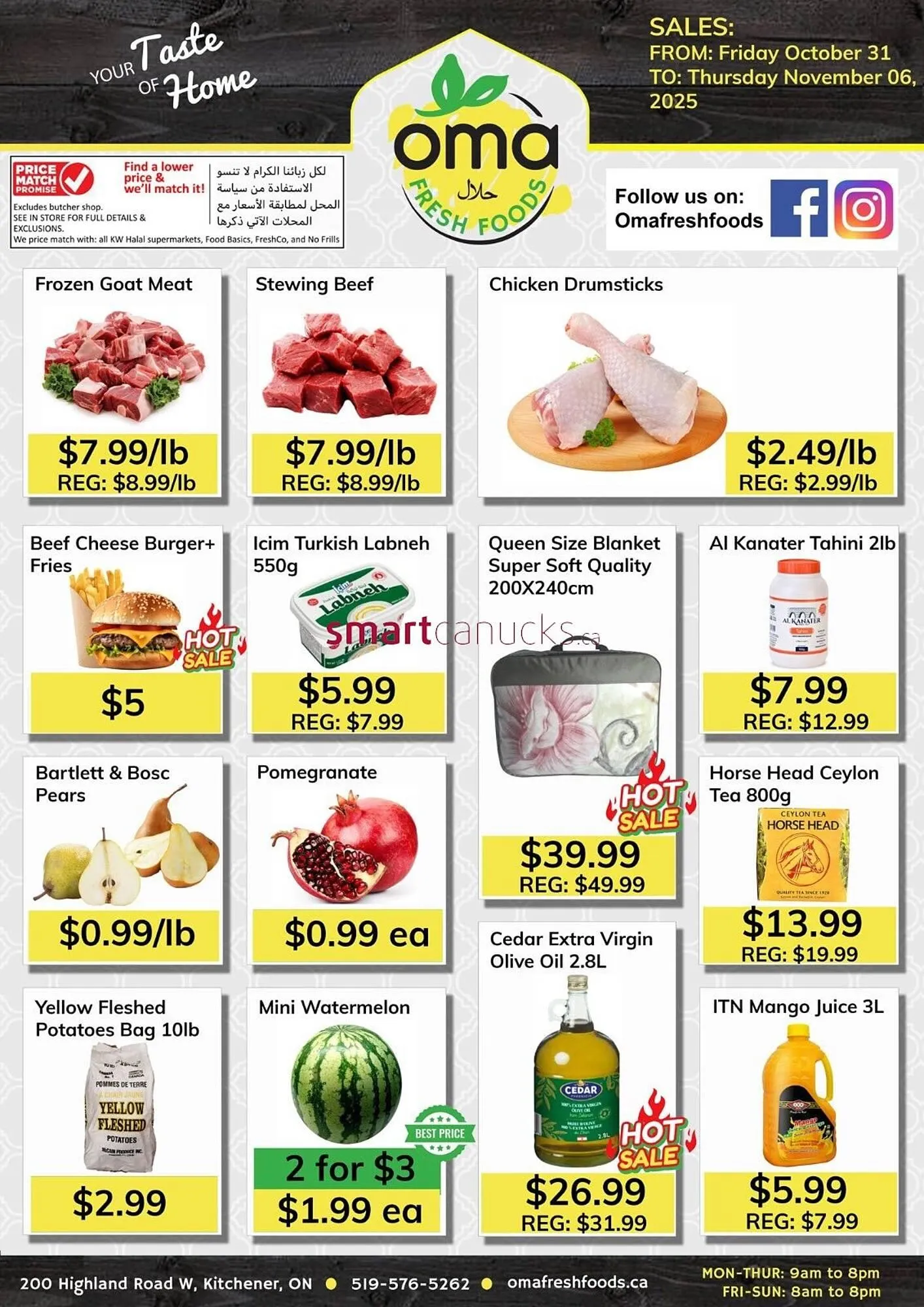 Oma Fresh Foods flyer from October 31 to November 6 2025 - flyer page 1