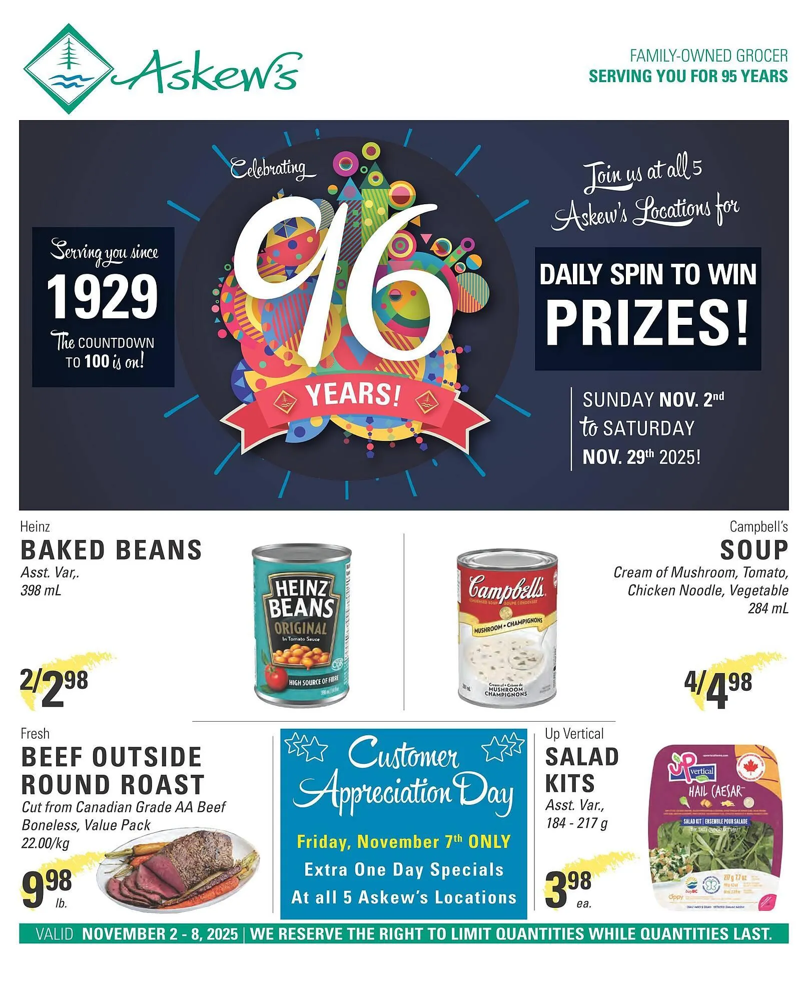 Askews Foods flyer from November 2 to November 8 2025 - flyer page 1