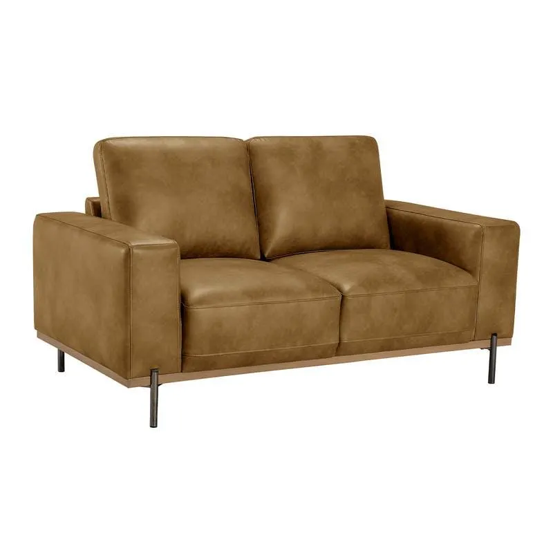 Causeuse avec assises profondes - brun