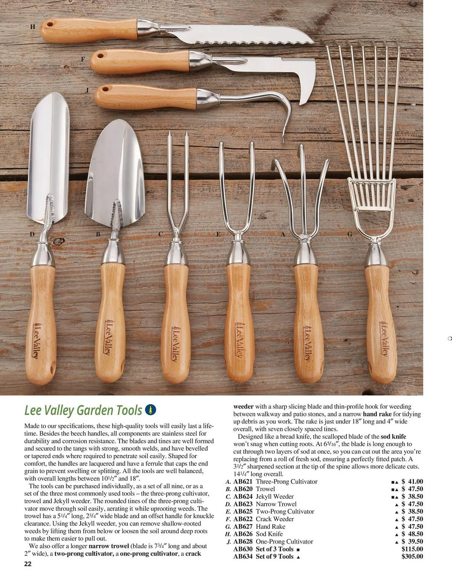 Lee Valley Tools flyer from July 8 to December 31 2025 - flyer page 22