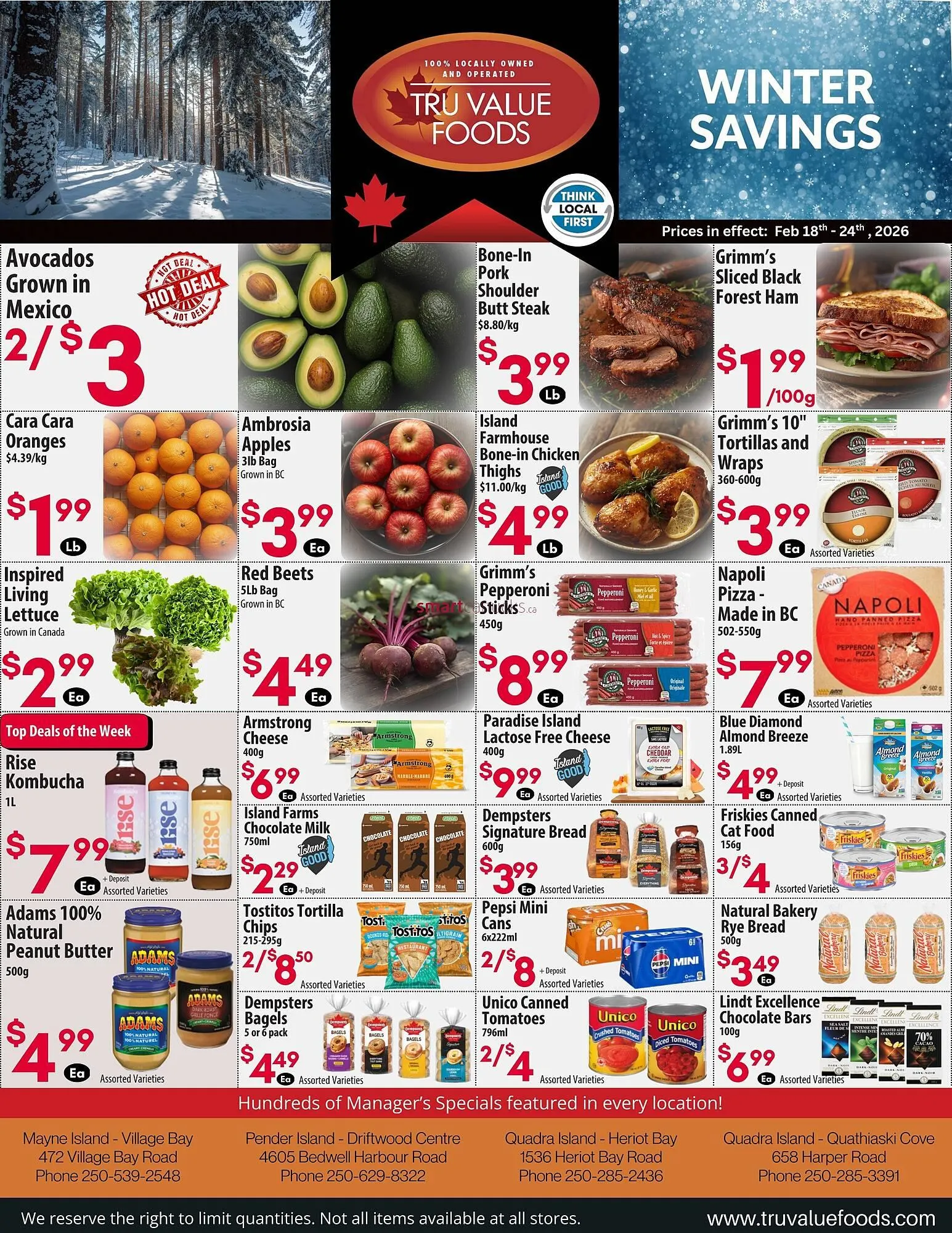 Tru Value Foods flyer from February 18 to February 24 2026 - flyer page 1