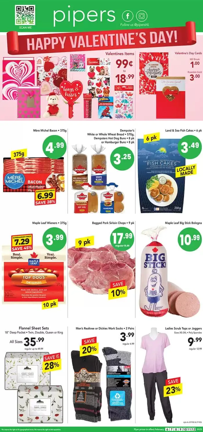 Flyer Pipers from February 7 to February 21 2025 - flyer page 1
