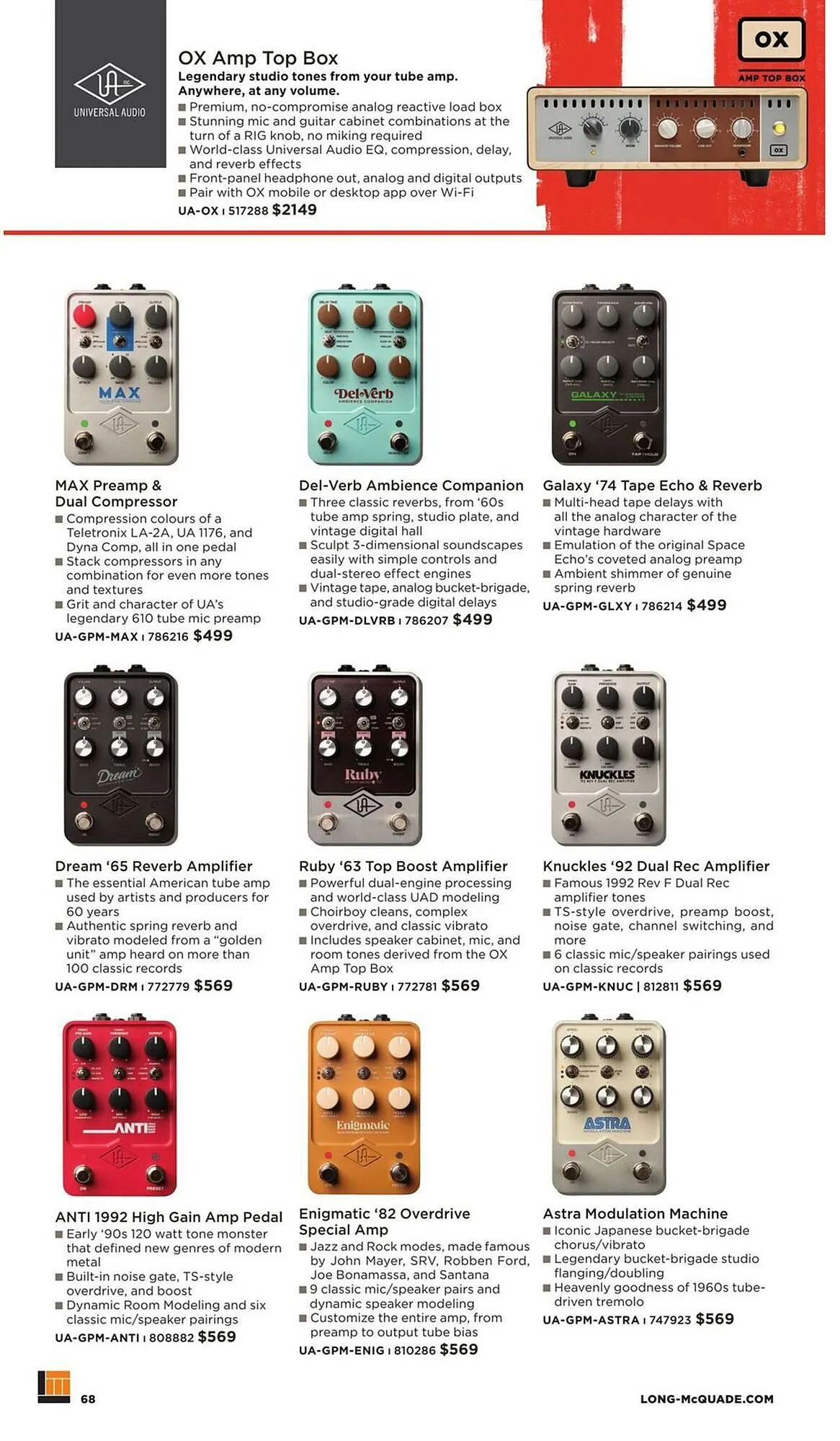 Long & McQuade flyer from November 5 to July 31 2026 - flyer page 68