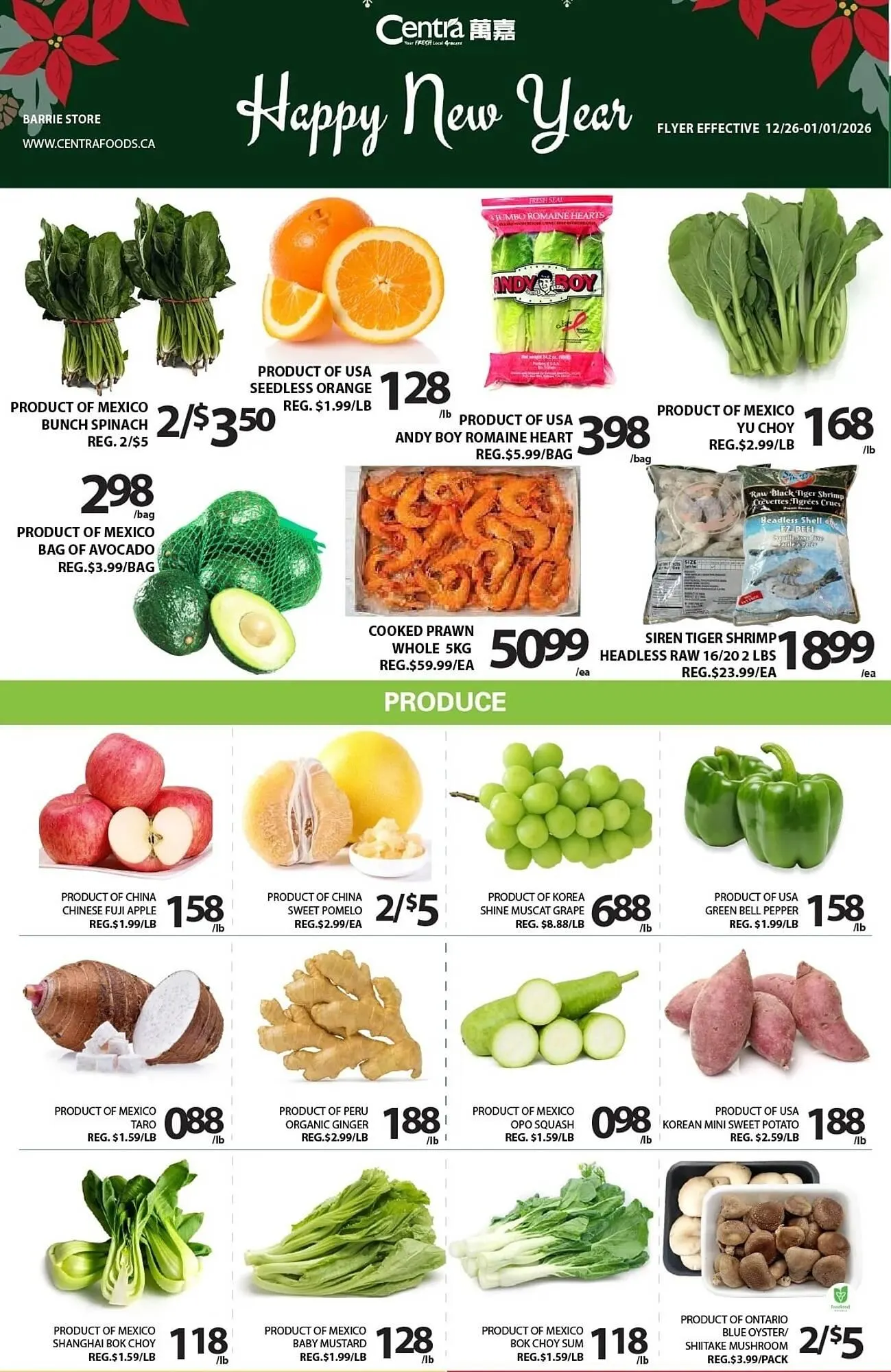 Centra Food Market flyer from December 26 to January 1 2026 - flyer page 1