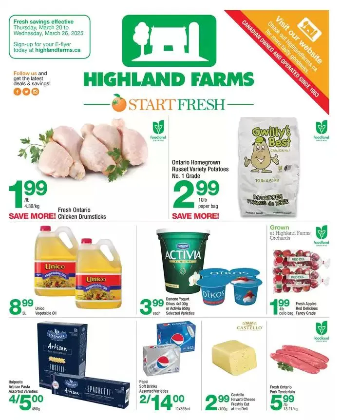 Highland Farms flyer - 1
