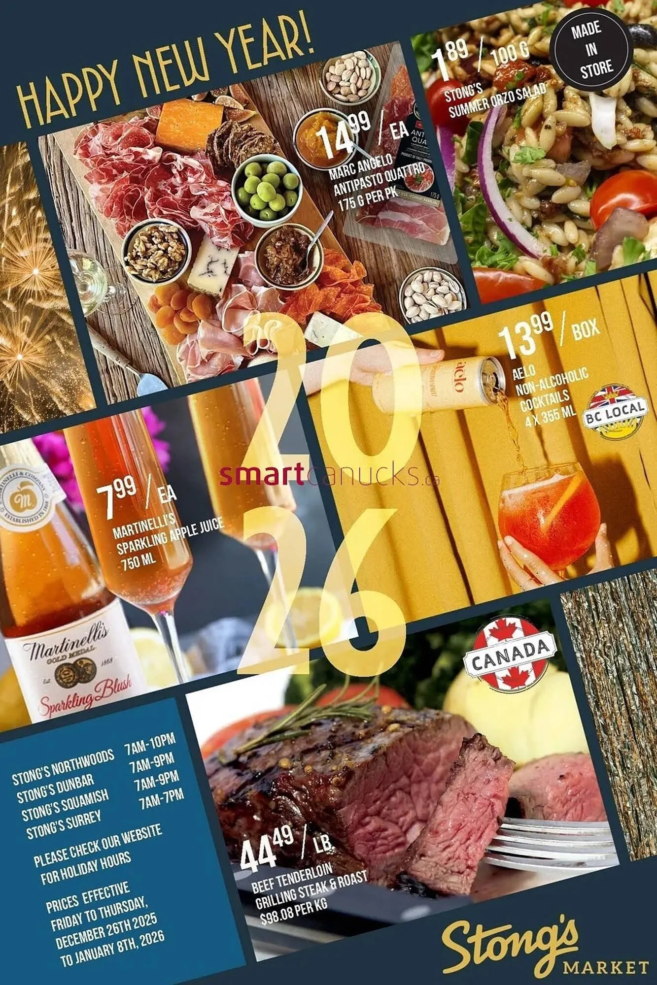 Stong's Market flyer from December 26 to January 8 2026 - flyer page 1