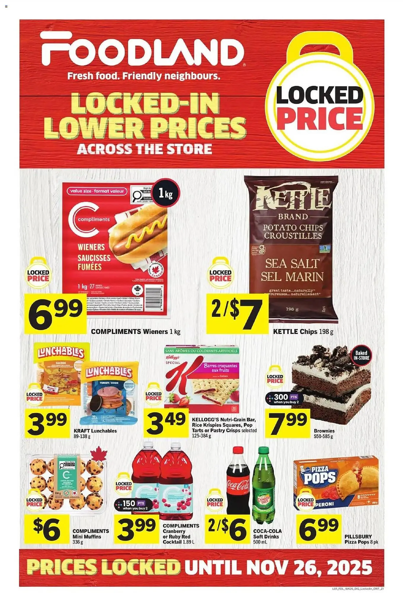 Foodland flyer from October 22 to November 26 2025 - flyer page 1