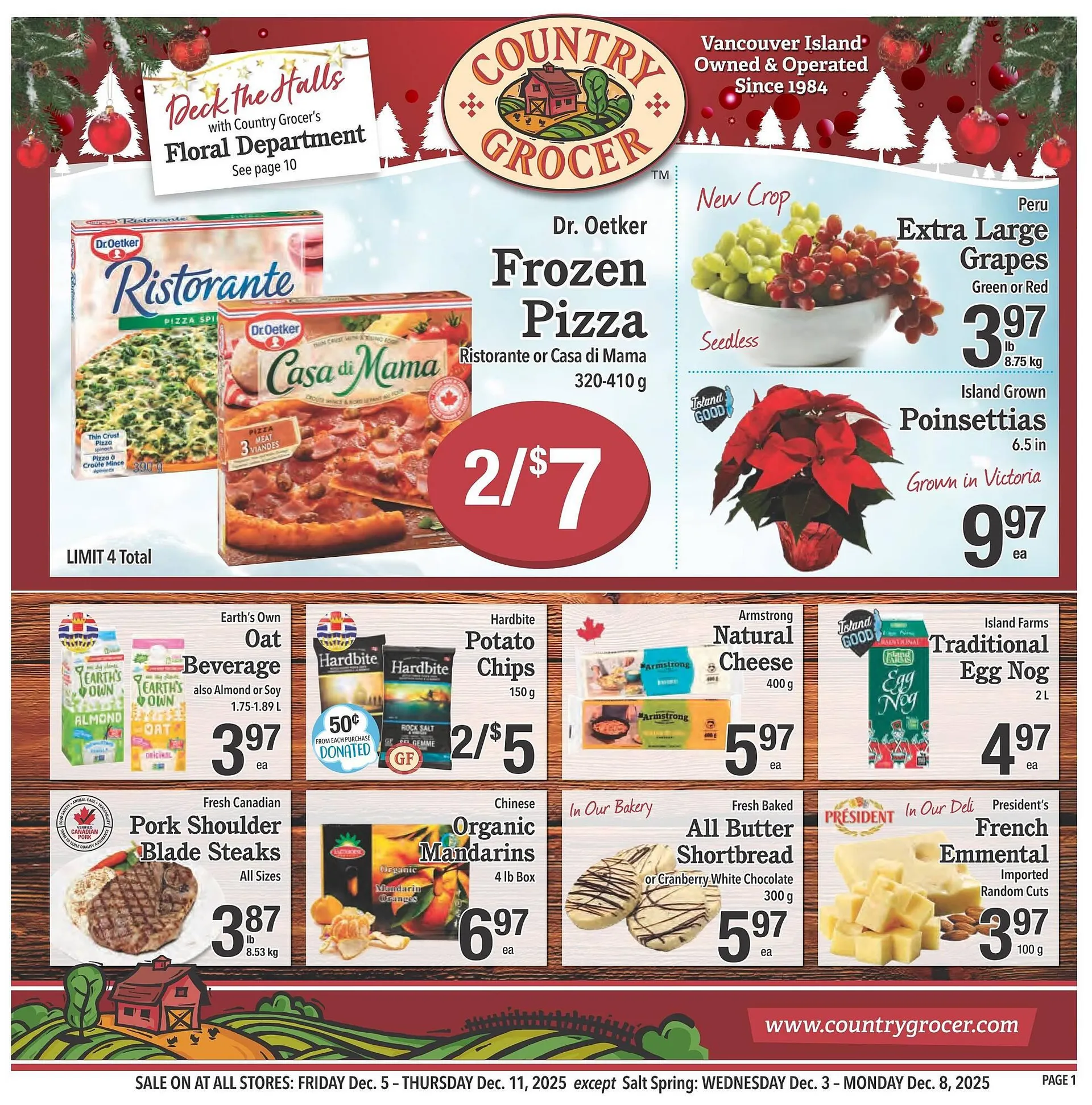 Country Grocer flyer from December 4 to December 10 2025 - flyer page 1