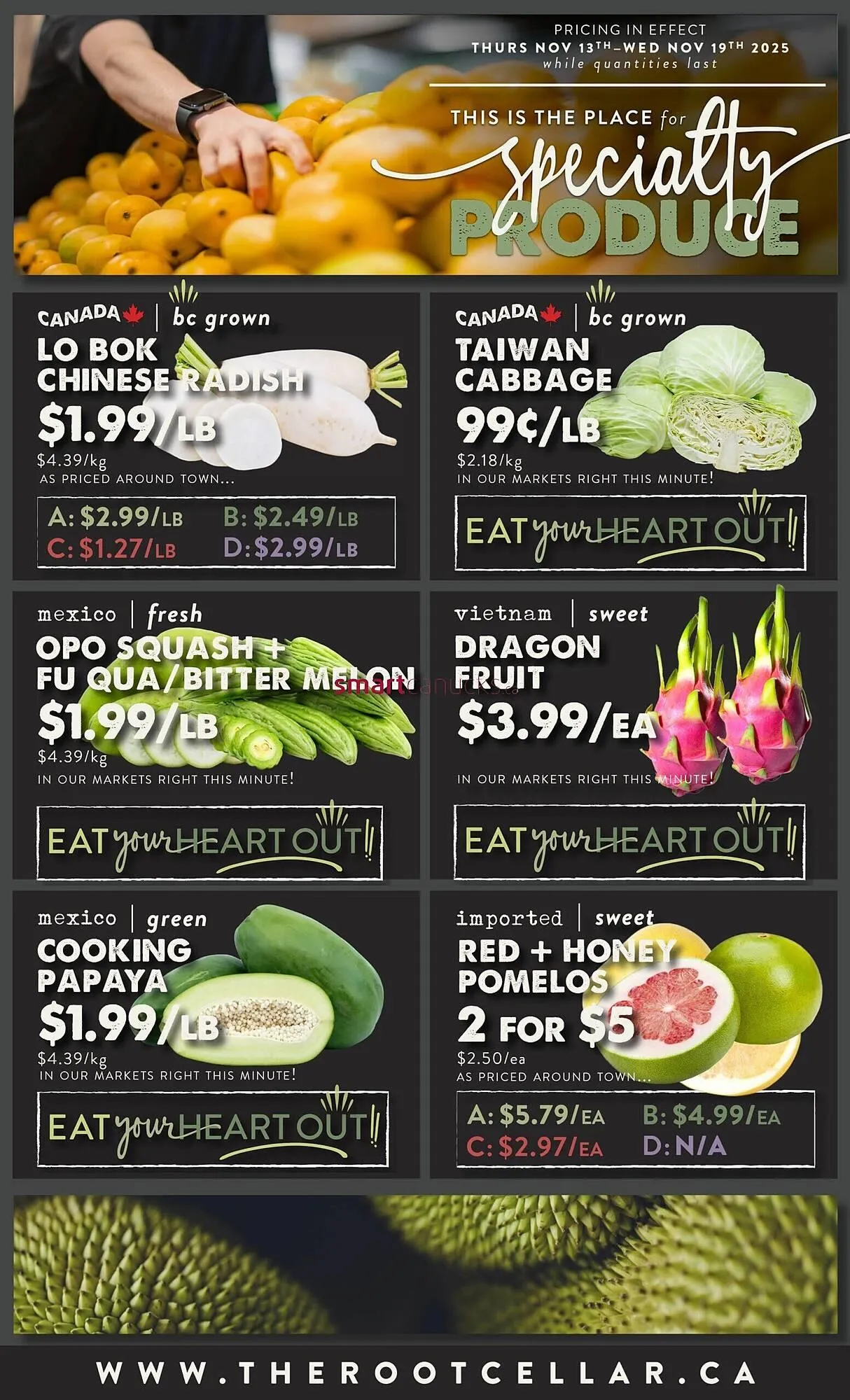 The Root Cellar flyer from November 13 to December 10 2025 - flyer page 3