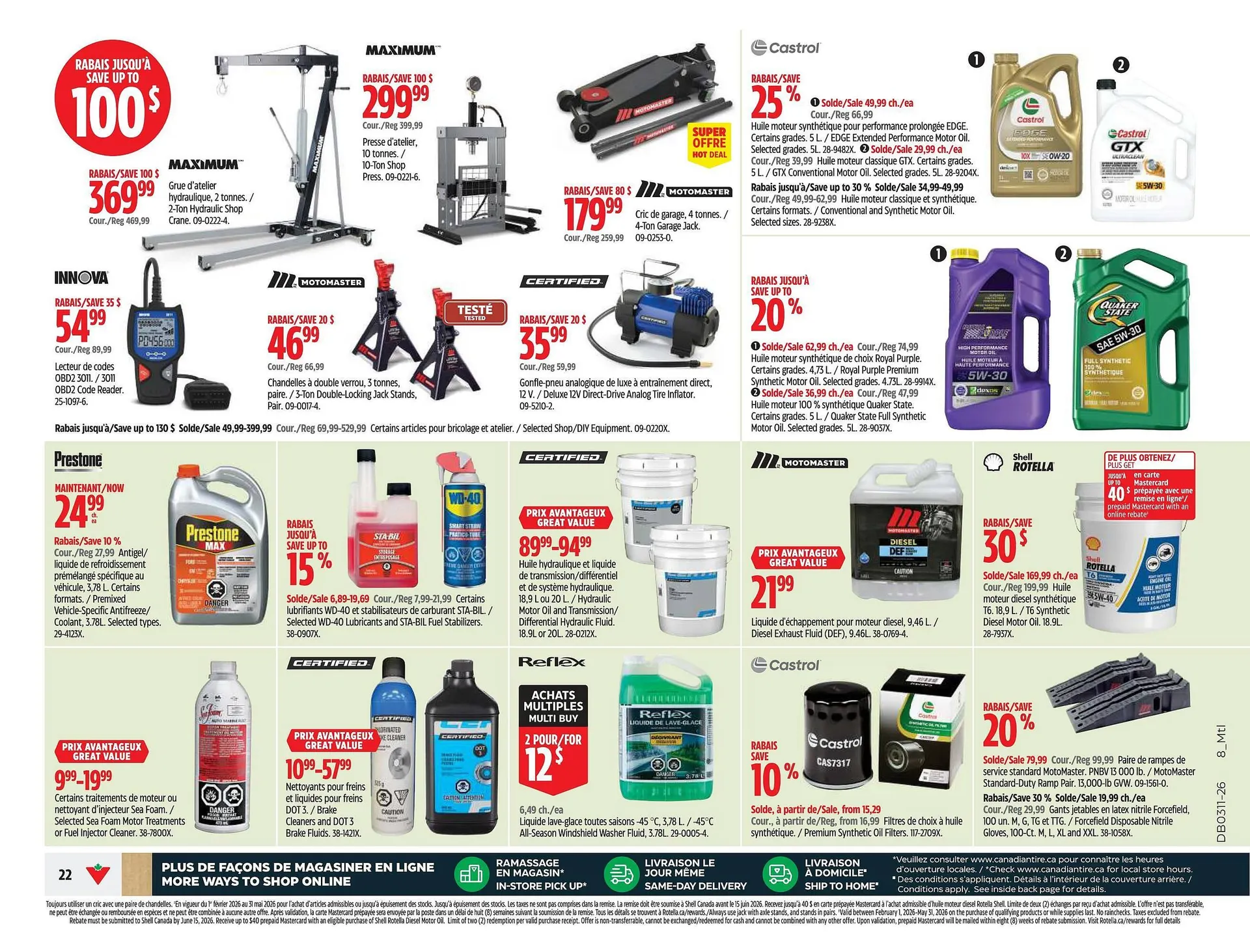 Canadian Tire flyer from March 12 to March 18 2026 - flyer page 22