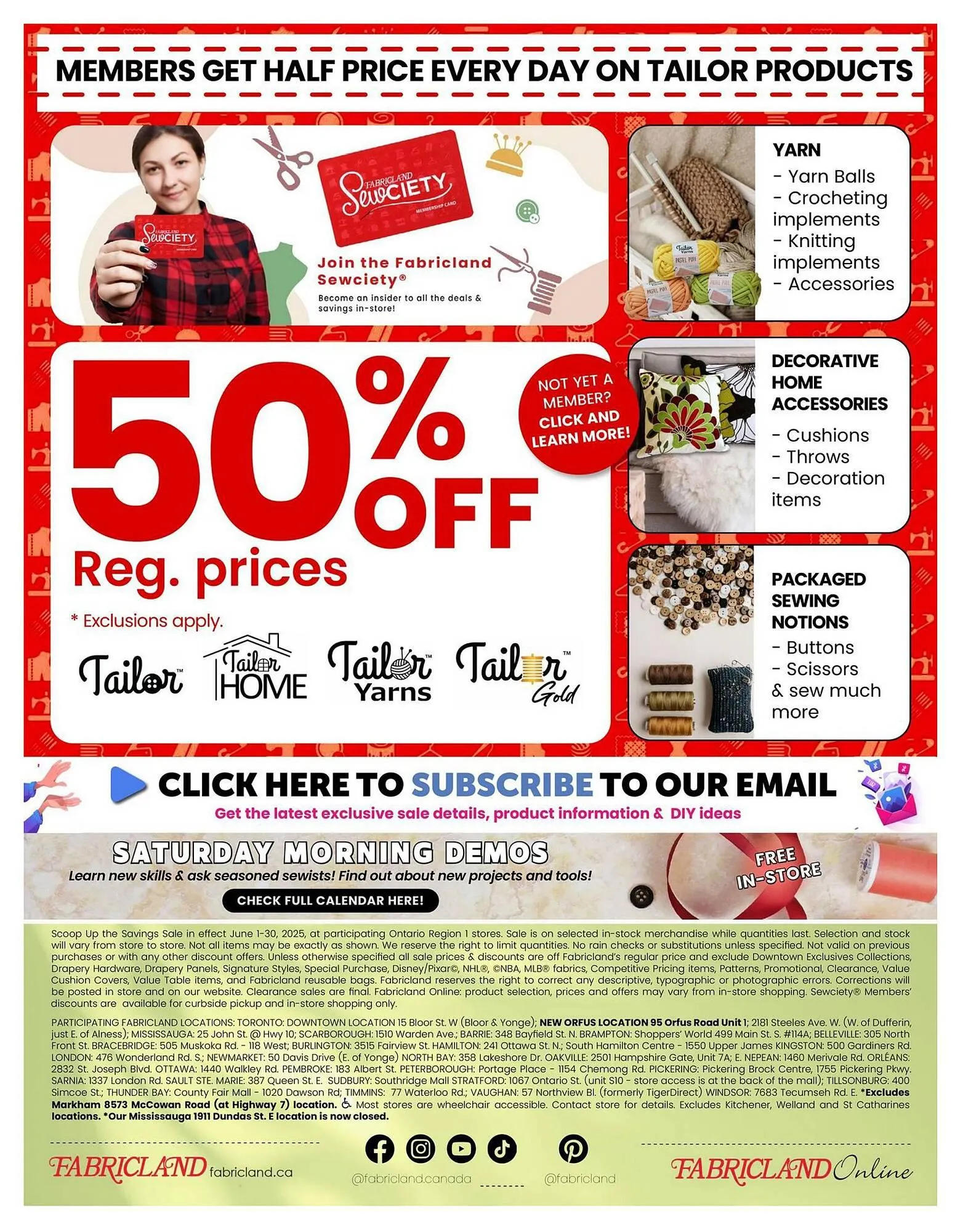 Fabricland flyer from June 1 to June 30 2025 - flyer page 16