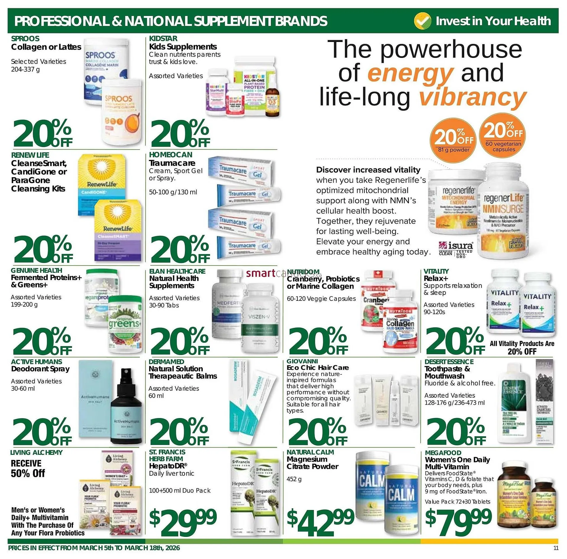 Nature's Emporium flyer from March 5 to March 18 2026 - flyer page 11