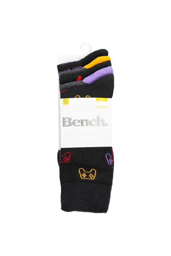 Dress socks, assorted colours - 5 pairs