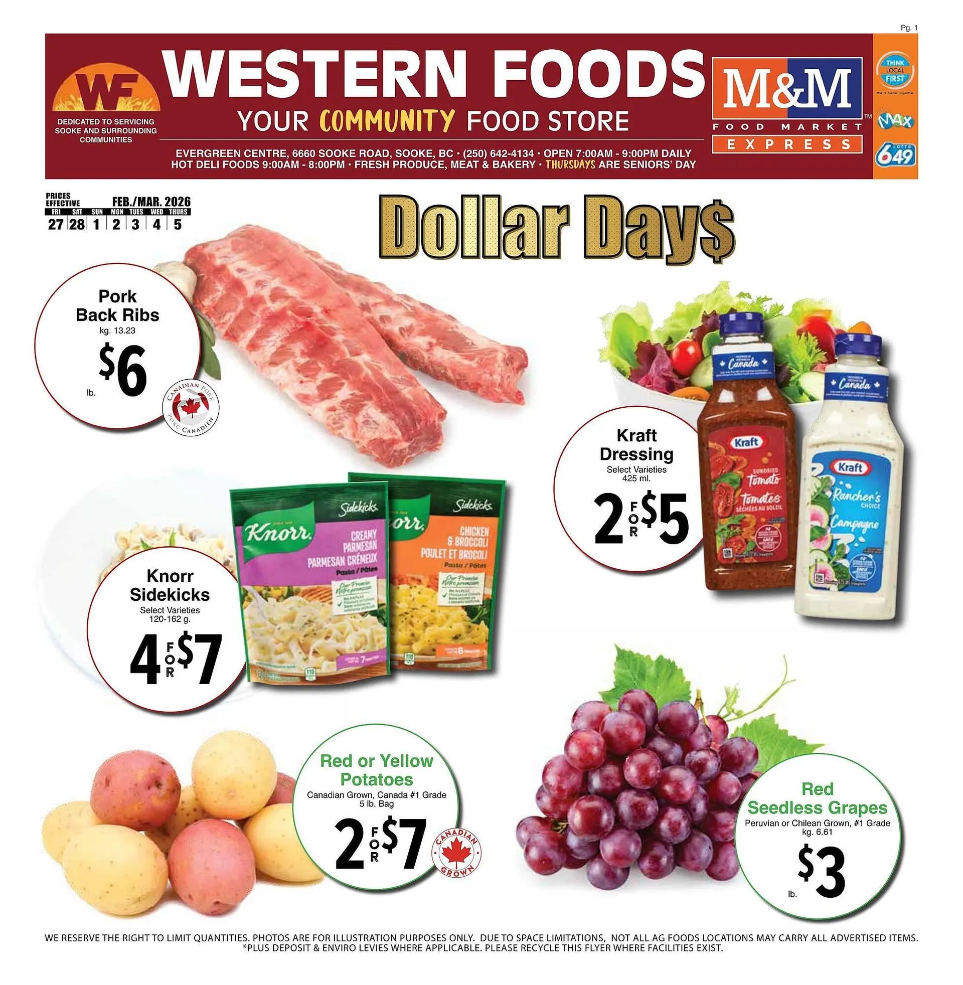 Western Foods flyer from February 27 to March 5 2026 - flyer page 1