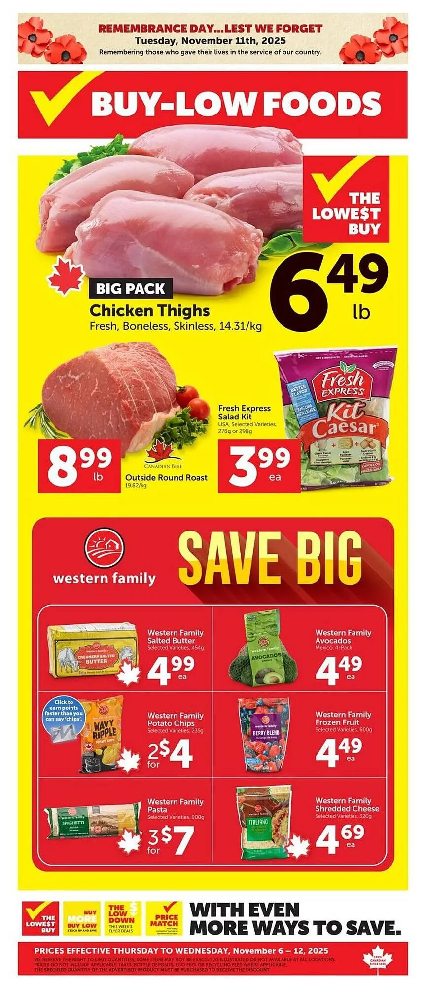 Buy-Low Foods flyer from November 6 to November 12 2025 - flyer page 1