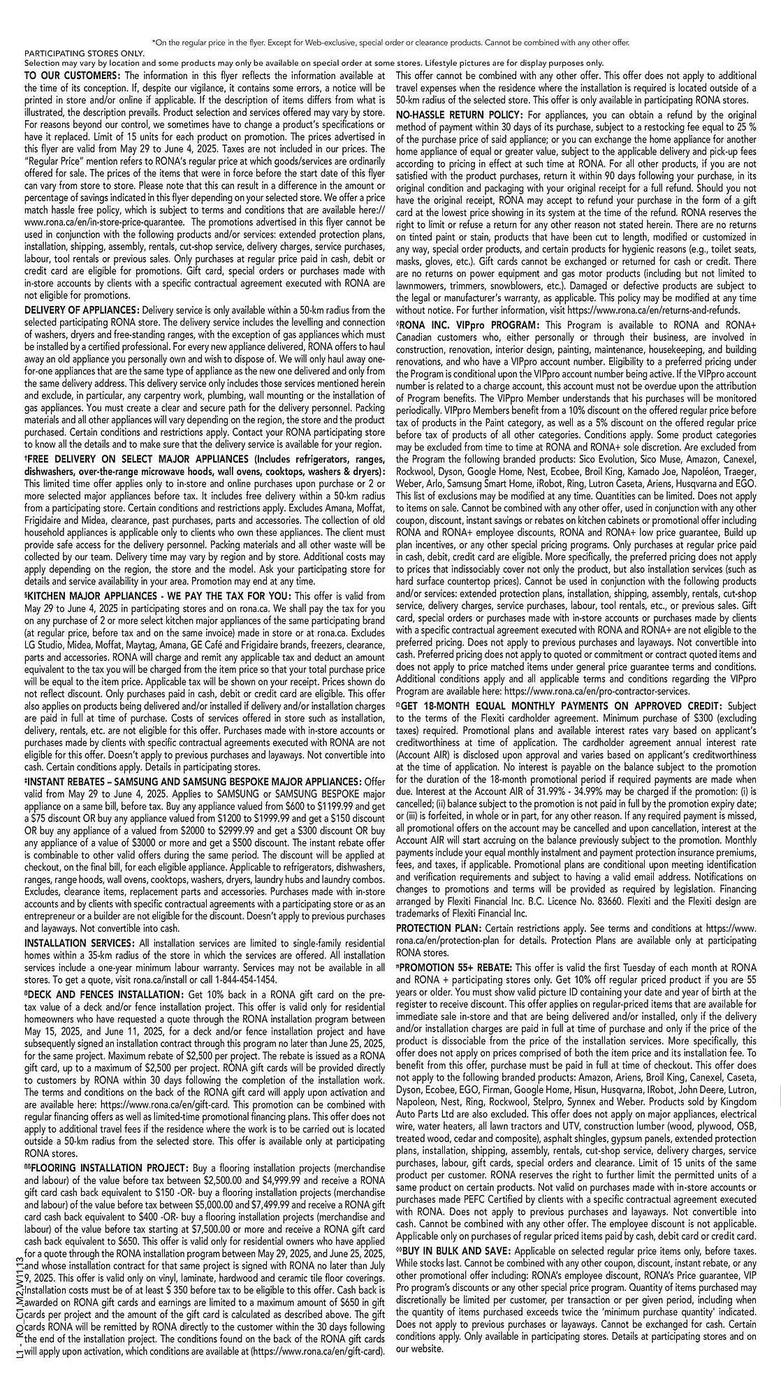 RONA flyer from May 30 to June 9 2025 - flyer page 21