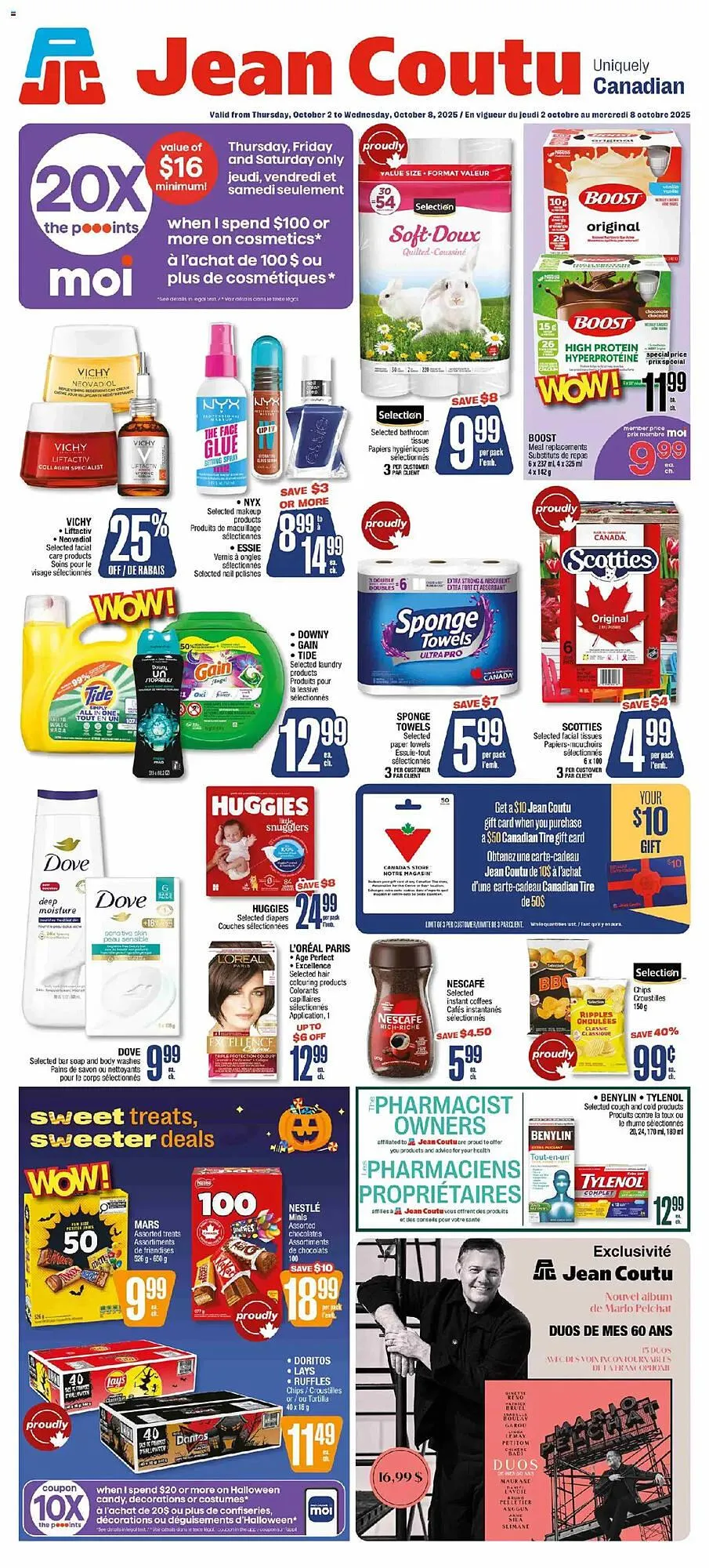 Jean Coutu flyer from October 2 to October 8 2025 - flyer page 1