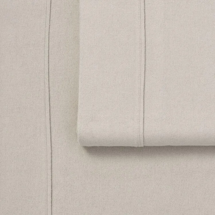 KOO Cotton Flannelette Sheet Set Silver