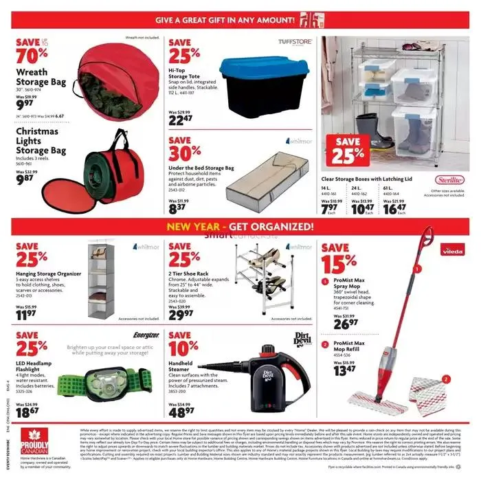 Home Hardware weekly flyer from January 2 to January 15 2025 - flyer page 14