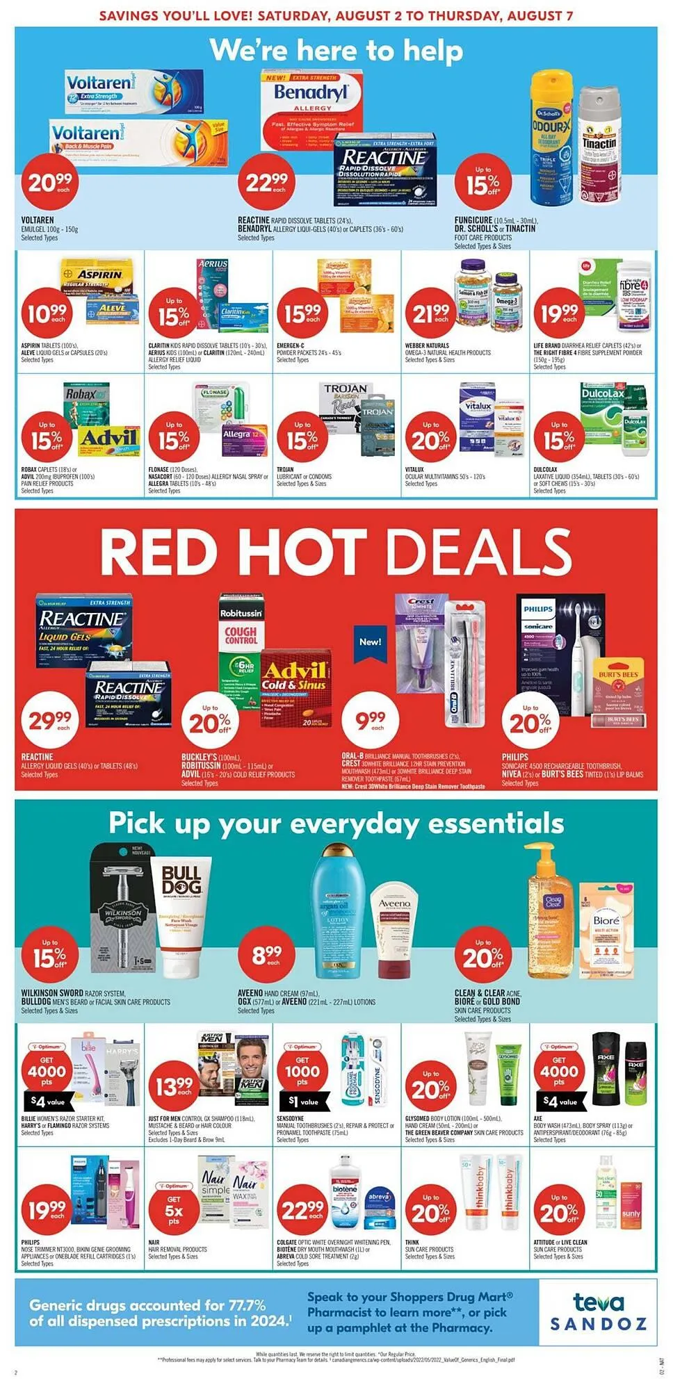 Shoppers Drug Mart flyer from July 31 to August 14 2025 - flyer page 6
