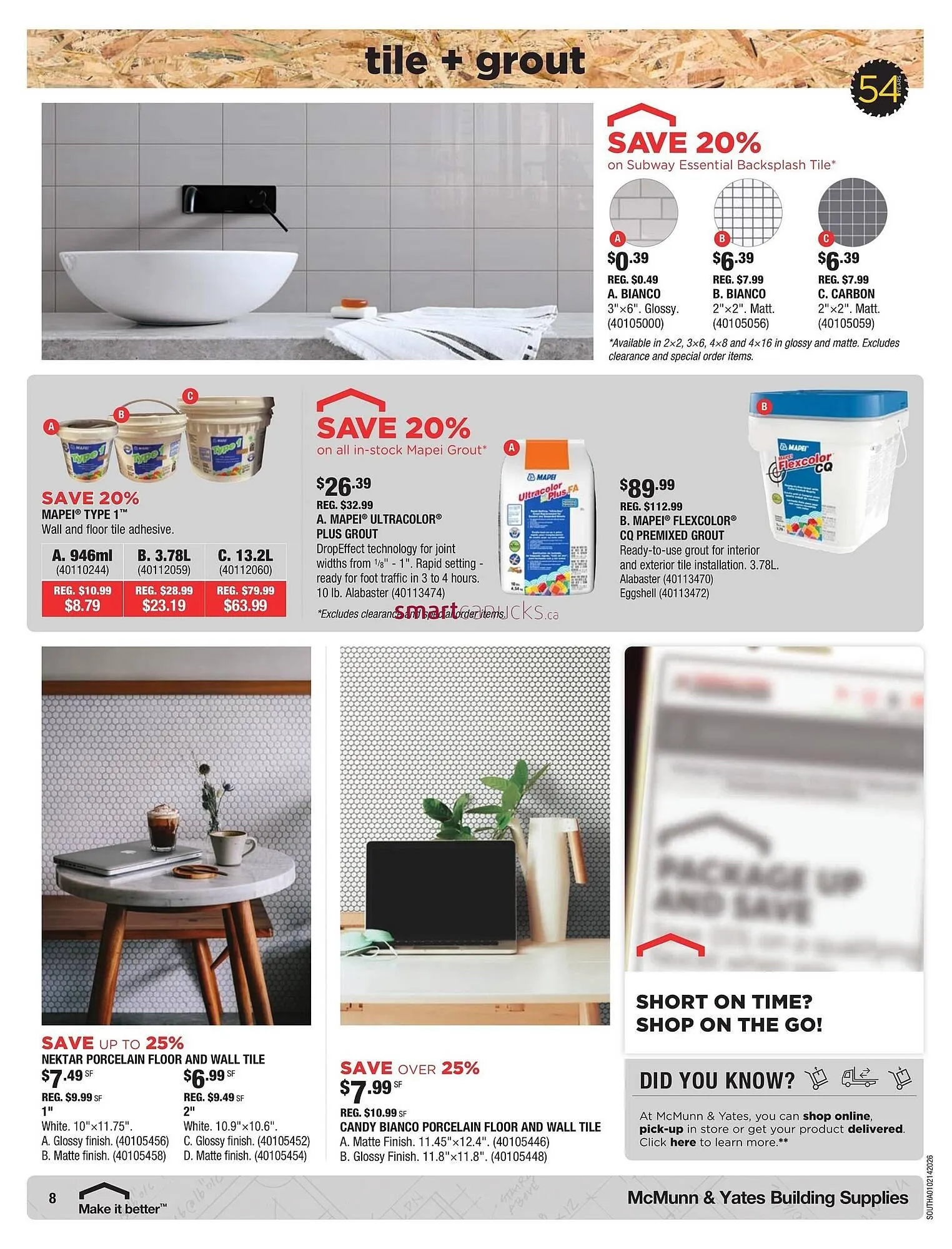 McMunn & Yates Building Supplies flyer from January 2 to January 14 2026 - flyer page 8