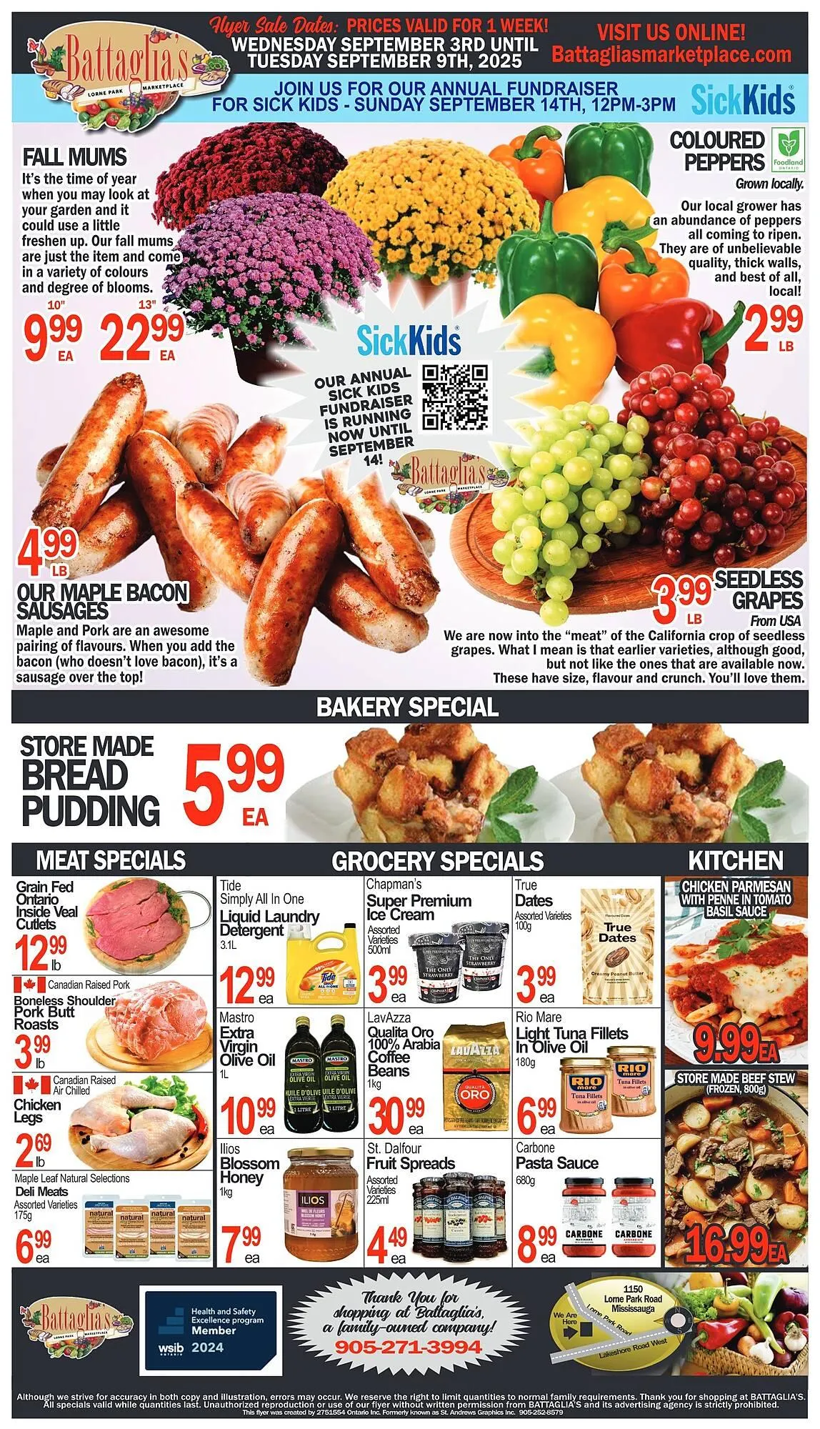Battaglia's Marketplace flyer from September 5 to September 11 2025 - flyer page 1