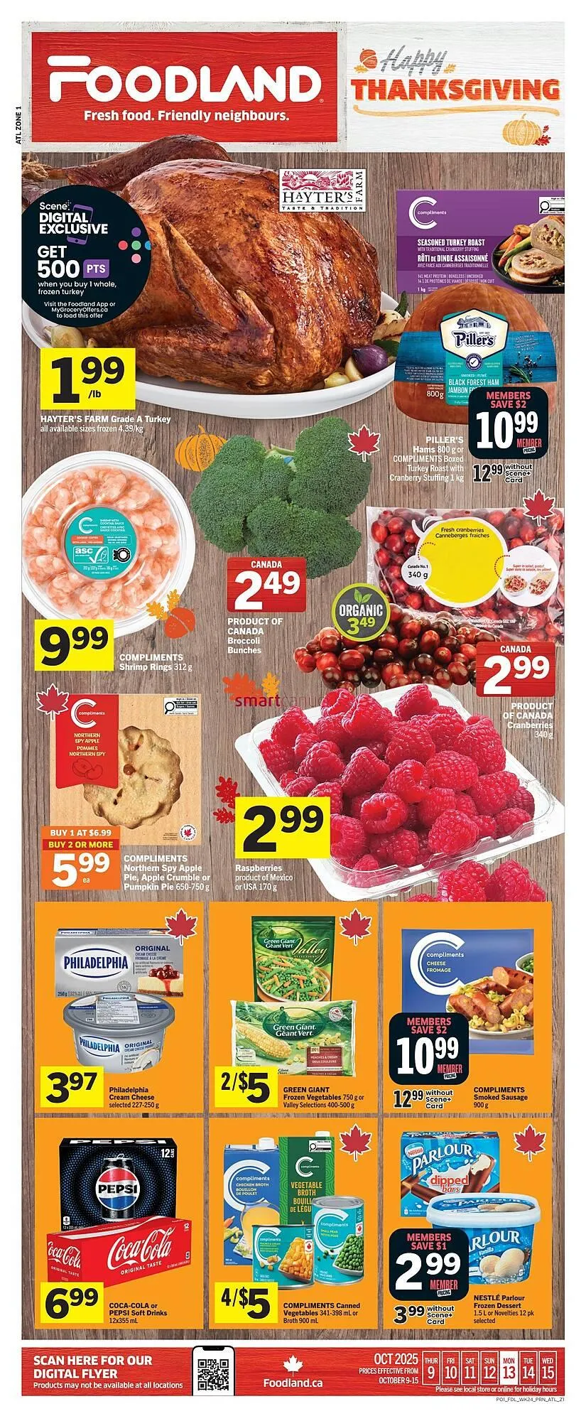 Foodland flyer from October 9 to October 15 2025 - flyer page 1