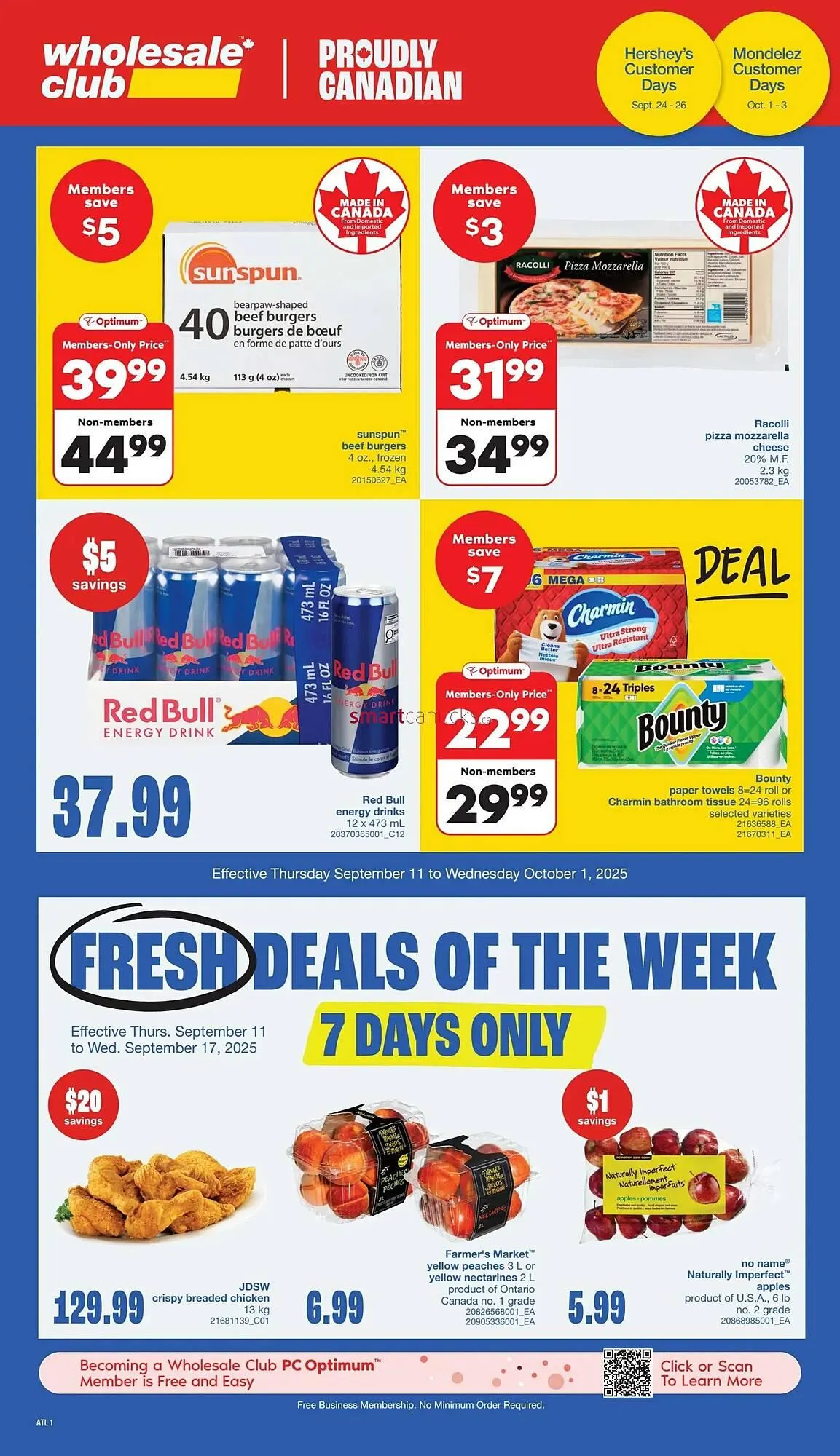 Wholesale Club flyer from September 11 to September 17 2025 - flyer page 1