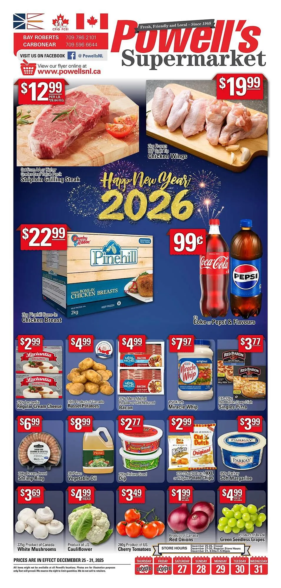 Powell's Supermarket flyer from December 25 to December 31 2025 - flyer page 1