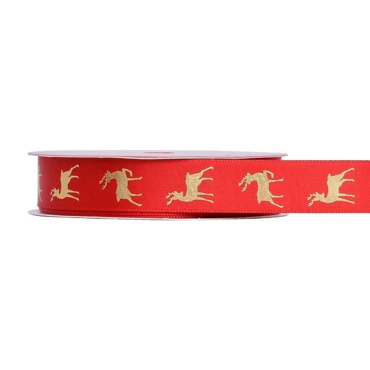 Jolly & Joy Festive Deer Ribbon Multicoloured