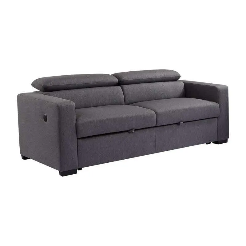 Sofa convertible avec prise USB et appuis-tête ajustables