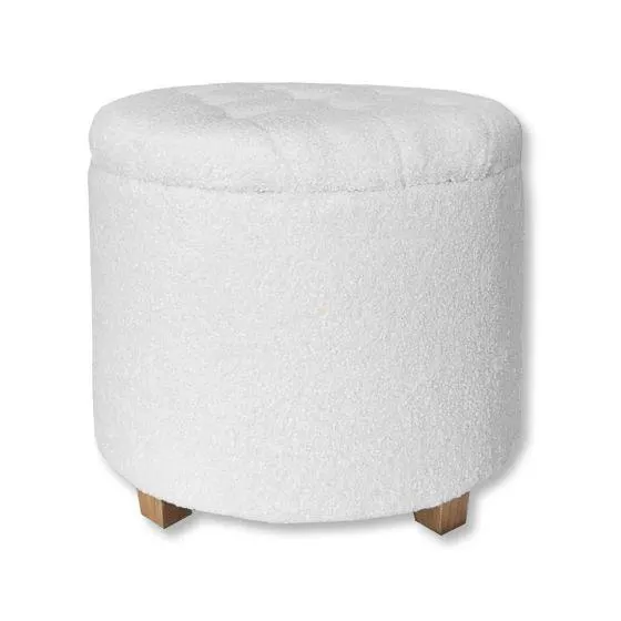 Ottoman blanc avec rangement