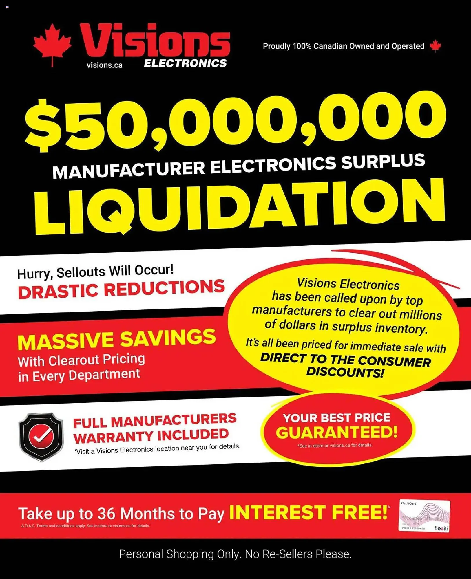 Visions Electronics flyer - 1