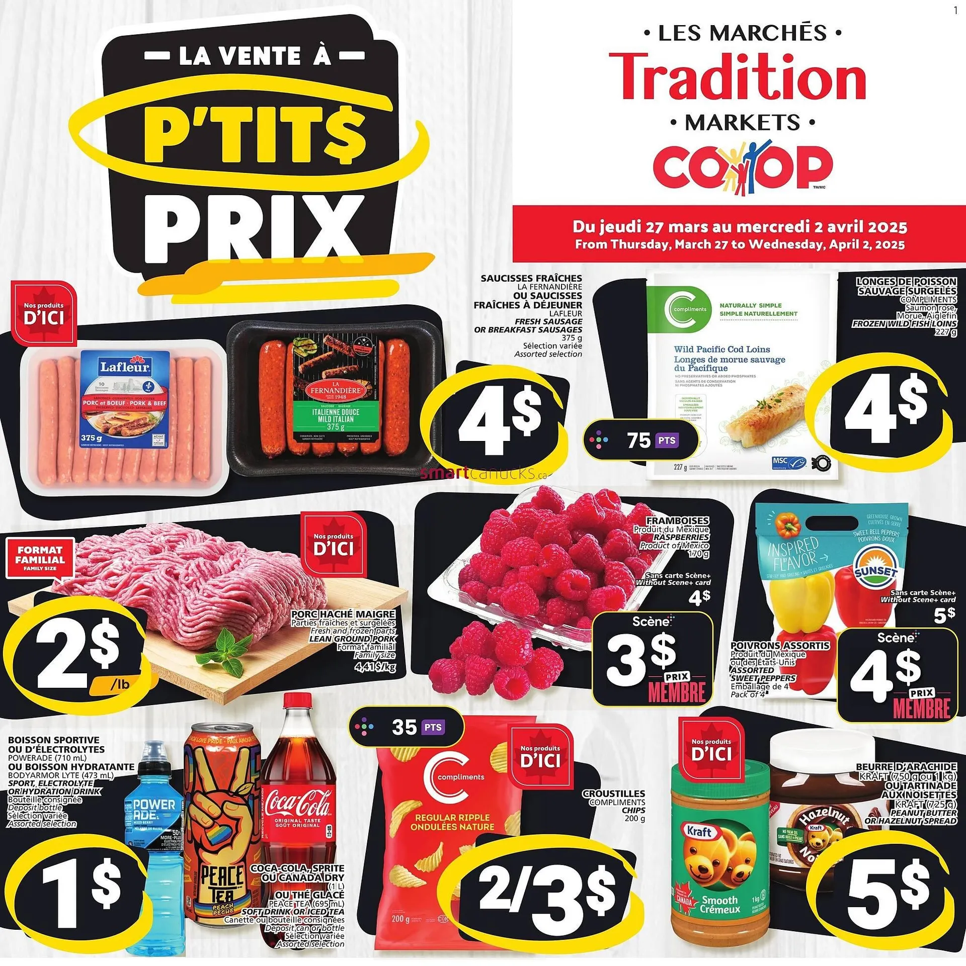 Marches Tradition flyer from March 24 to April 17 2025 - flyer page 1