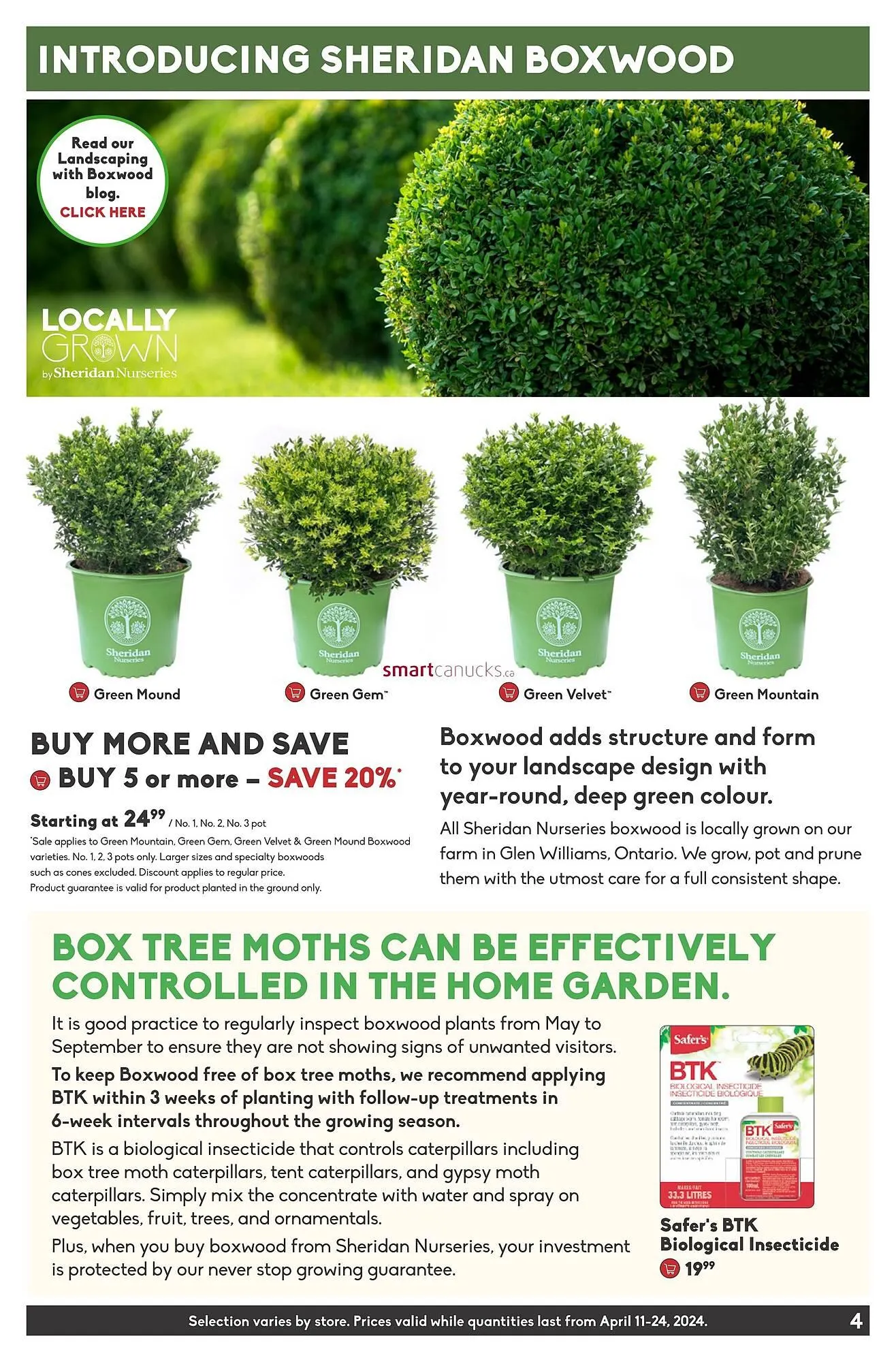 Sheridan Nurseries flyer from April 11 to April 17 2024 - flyer page 4