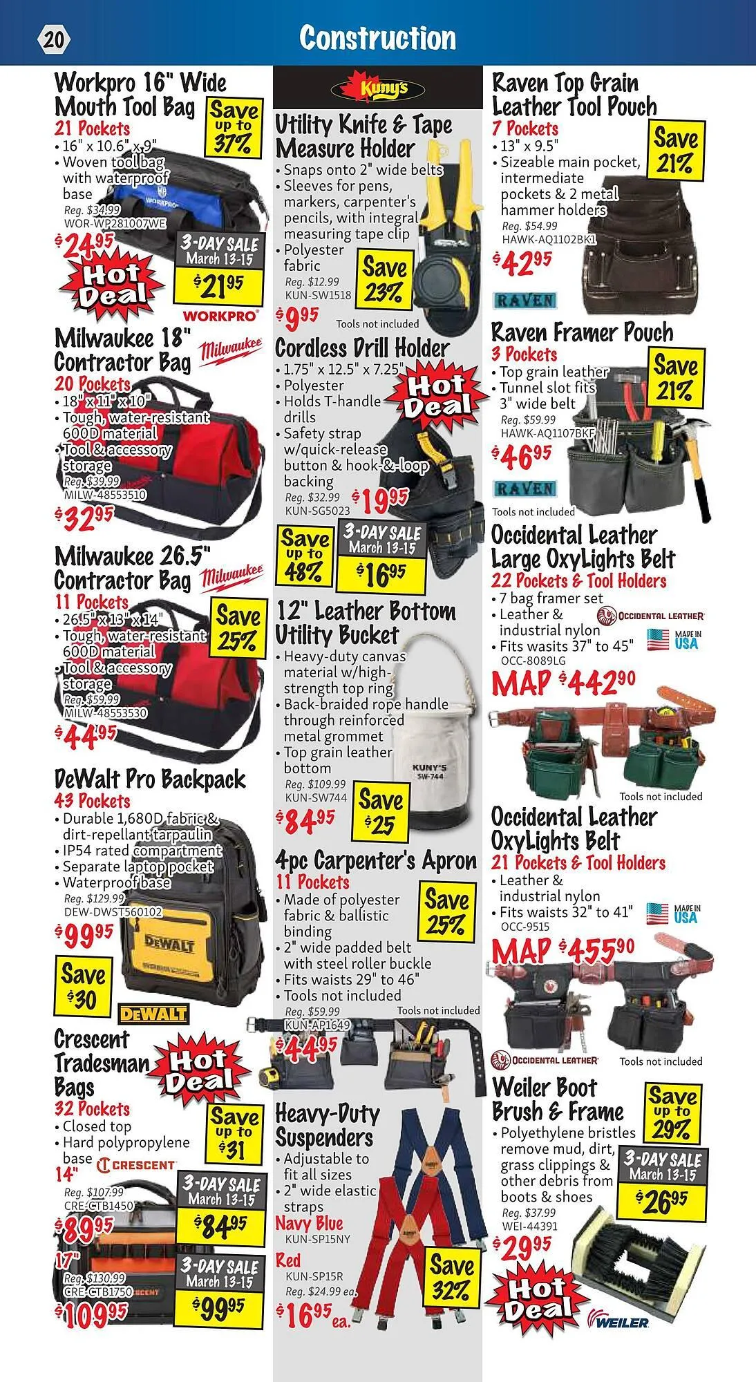 KMS Tools flyer from March 1 to March 31 2025 - flyer page 20