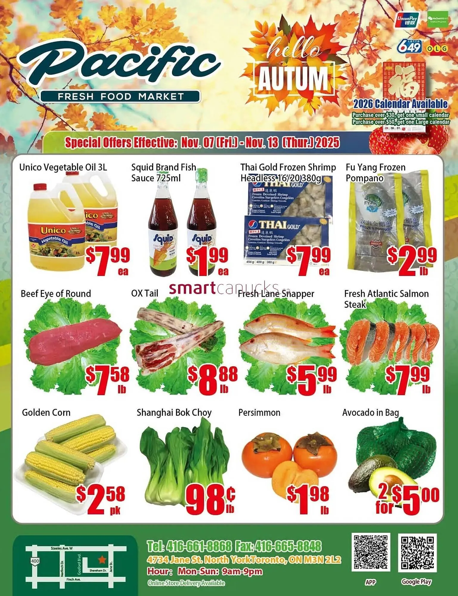 New Pacific Supermarket flyer from November 7 to November 13 2025 - flyer page 1