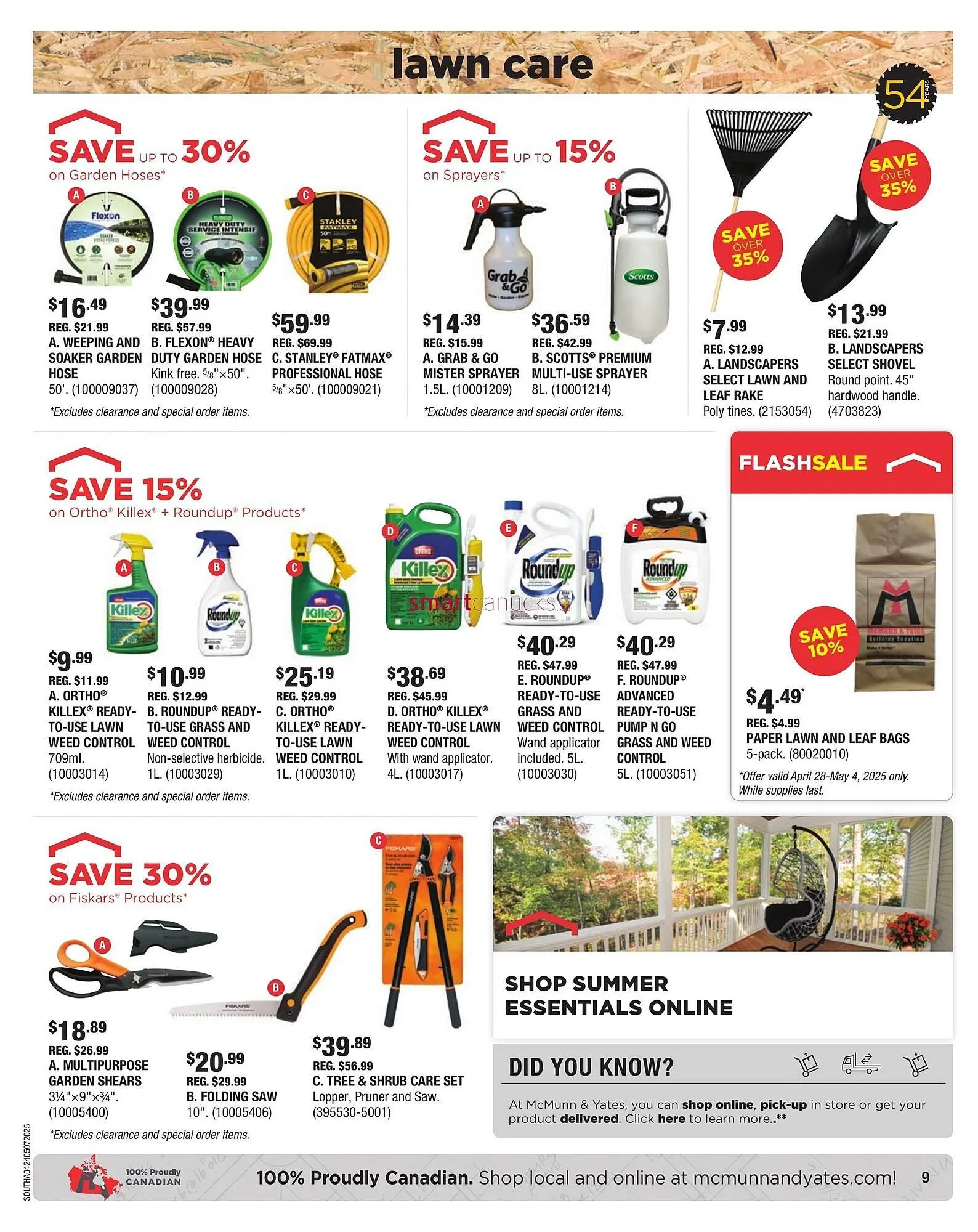 McMunn & Yates Building Supplies flyer from April 24 to May 24 2025 - flyer page 9