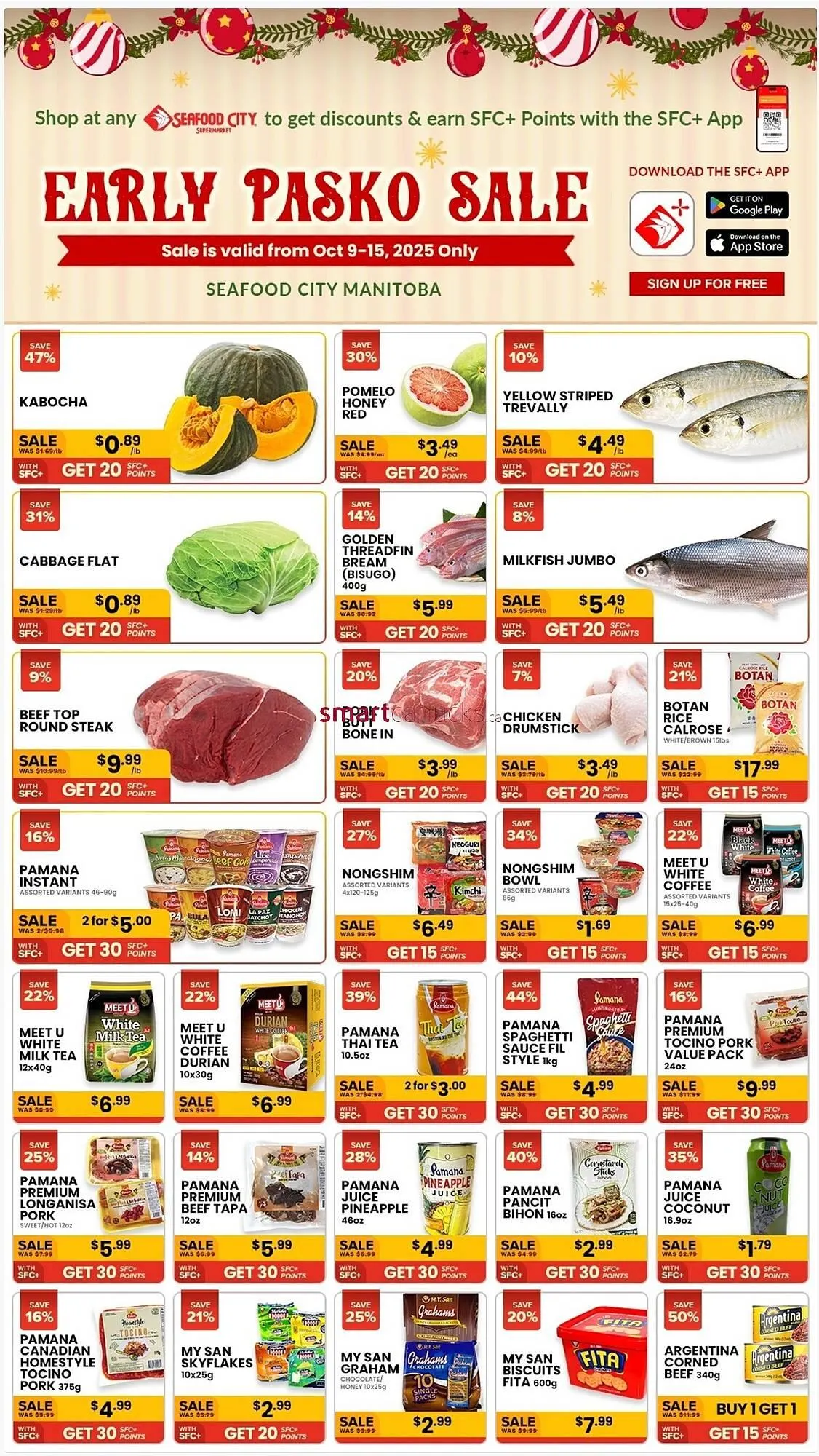 Seafood City Supermarket weekly ad from October 9 to October 15 2025 - flyer page 1
