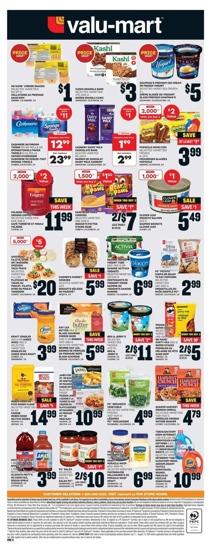 Valu-mart weeky flyer from August 1 to August 7 2024 - flyer page 3