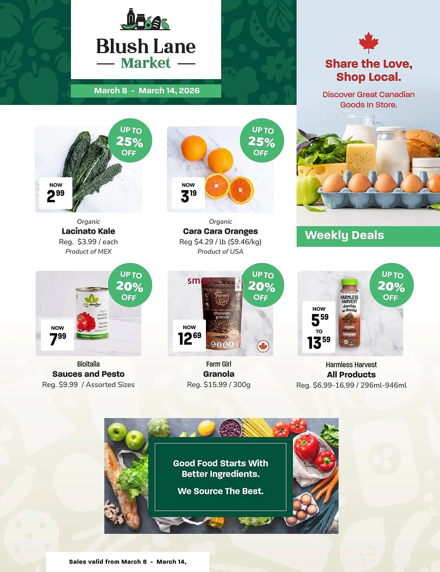 Blush Lane Organics flyer - 1