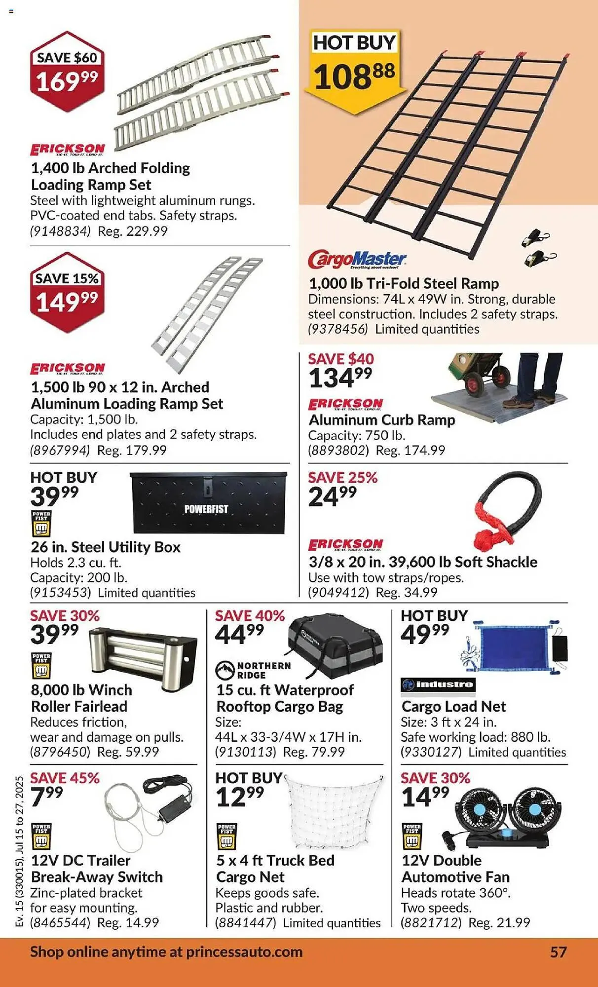 Princess Auto flyer from July 15 to July 27 2025 - flyer page 63