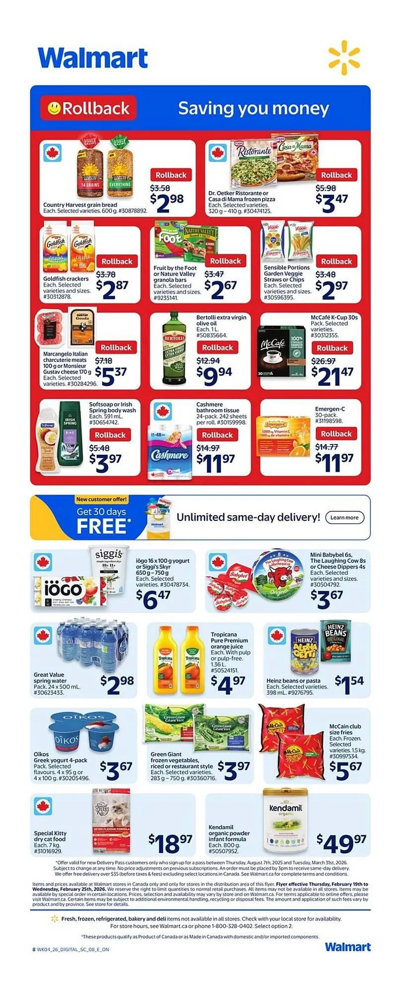 Walmart flyer from February 19 to February 25 2026 - flyer page 2