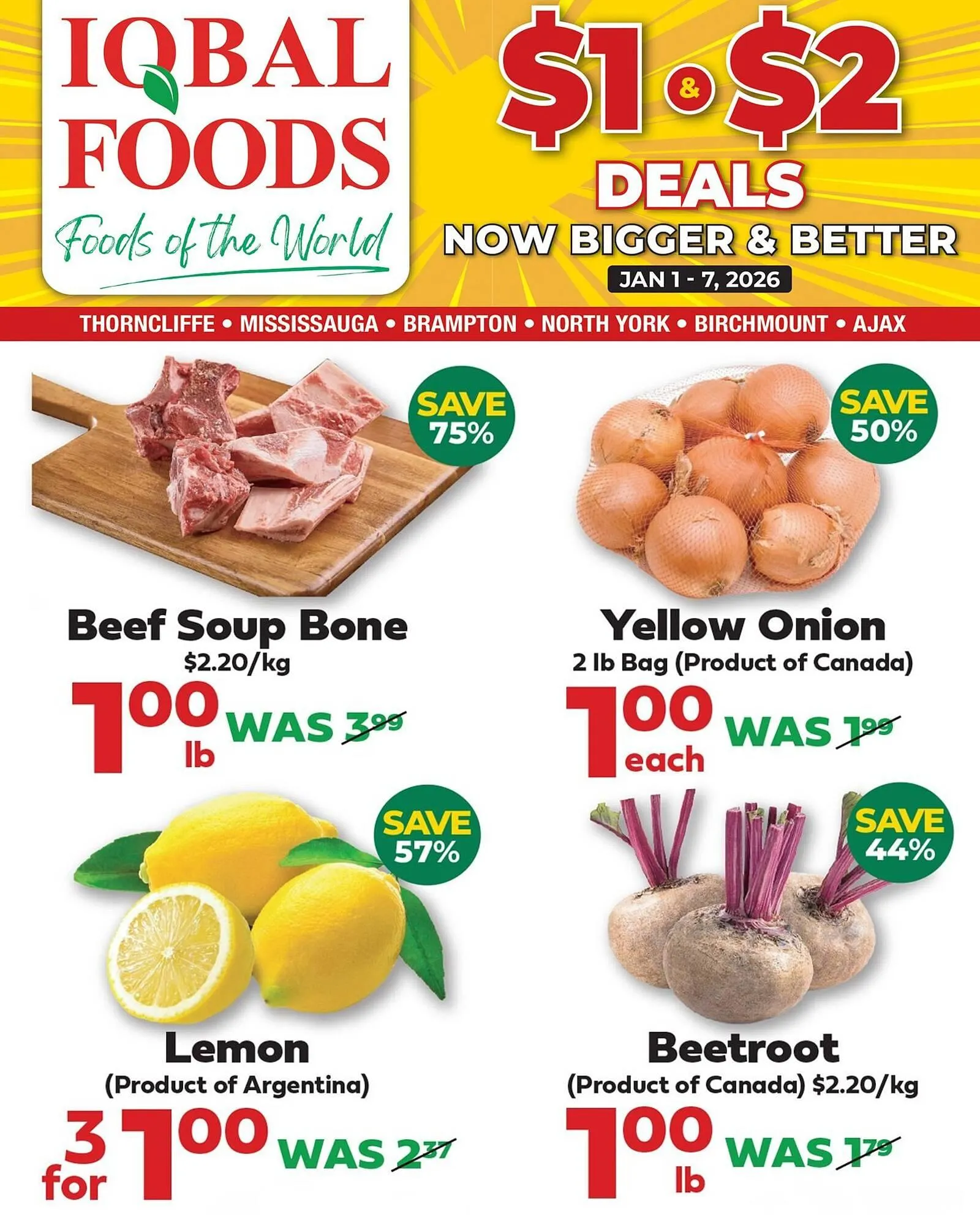 Iqbal Foods flyer from January 1 to January 7 2026 - flyer page 1