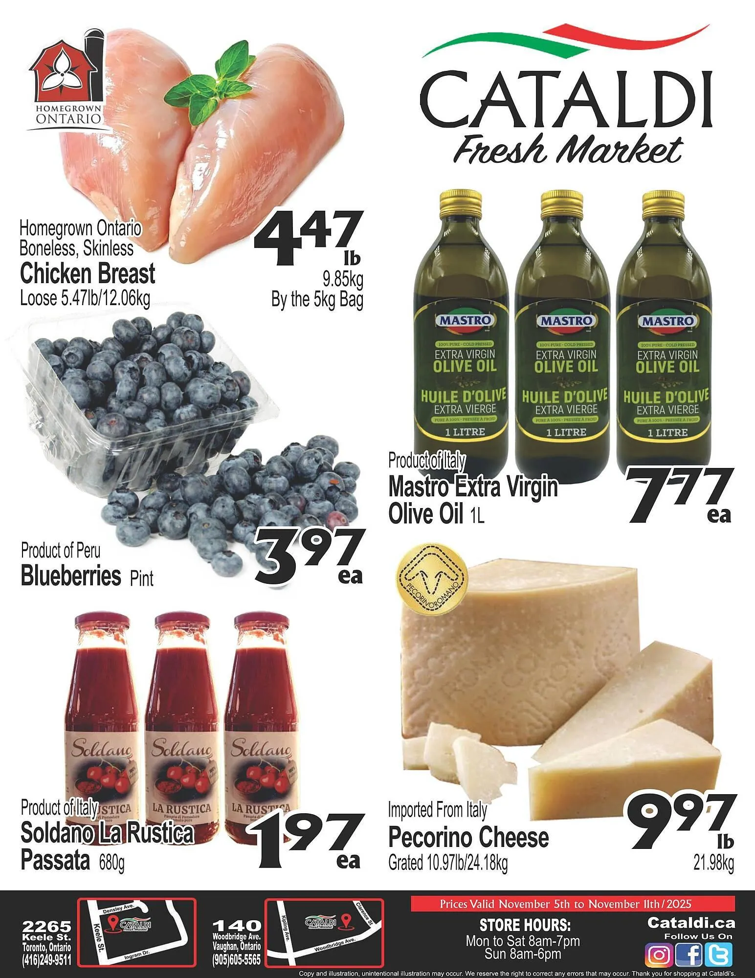 Cataldi Fresh Market flyer from November 5 to November 11 2025 - flyer page 1