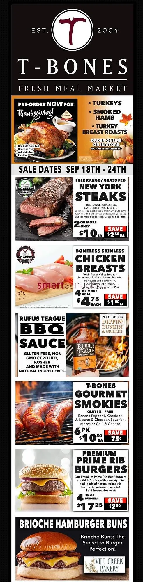 T-Bone's flyer from September 18 to October 15 2024 - flyer page 1