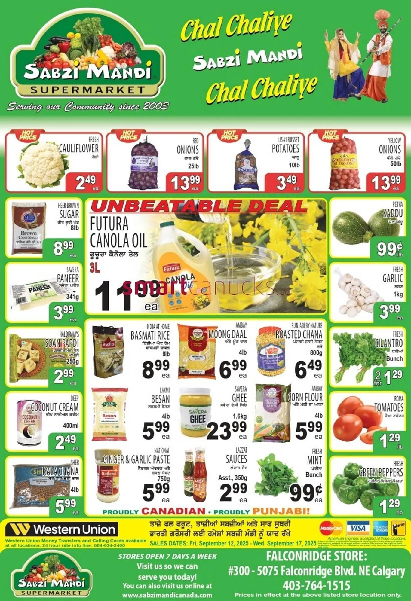 Sabzi Mandi Supermarket flyer from September 12 to September 17 2025 - flyer page 1